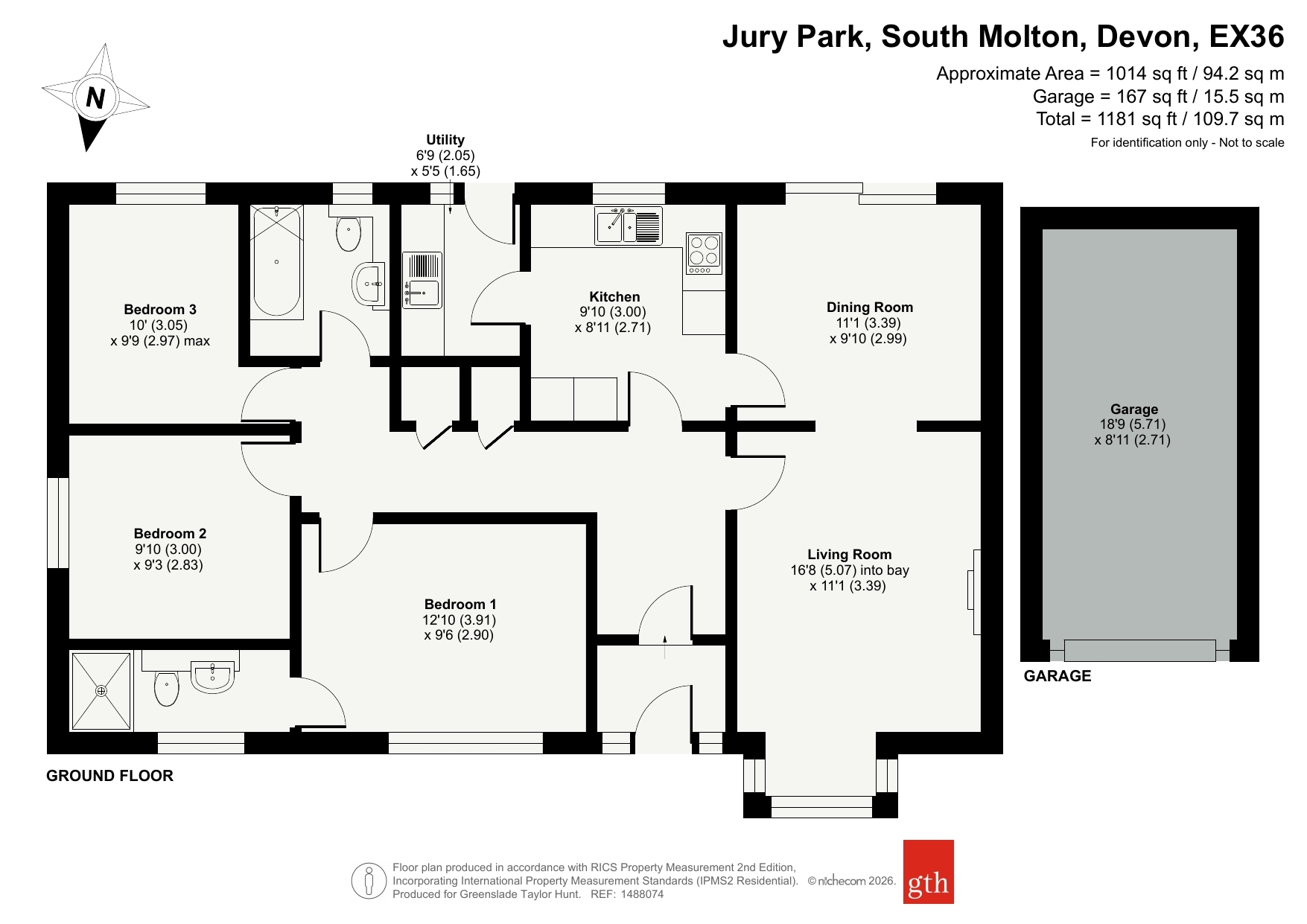32, Jury Park, Devon floorplan