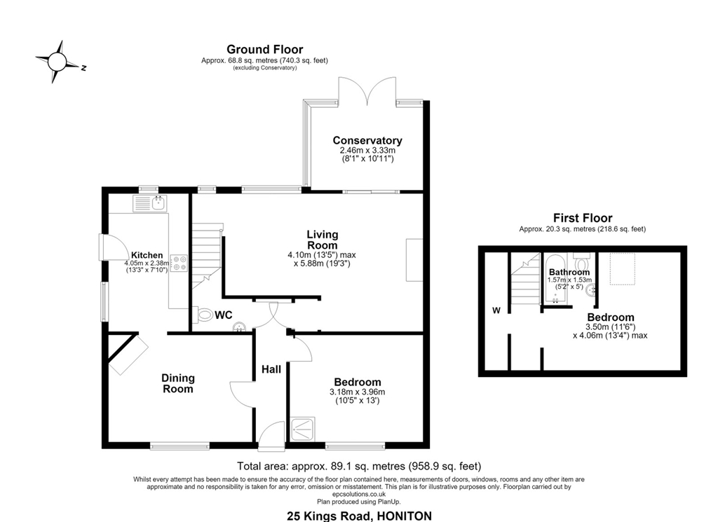 25, Kings Road Devon, Honiton floorplan
