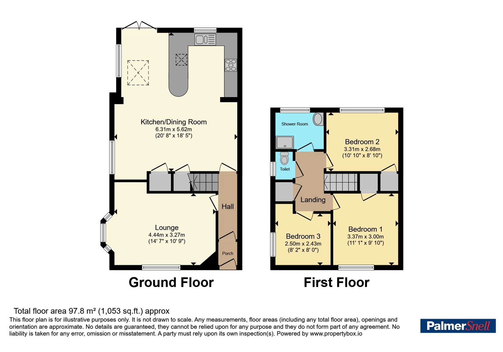 1, Waterloo Close, Bridgwater floorplan