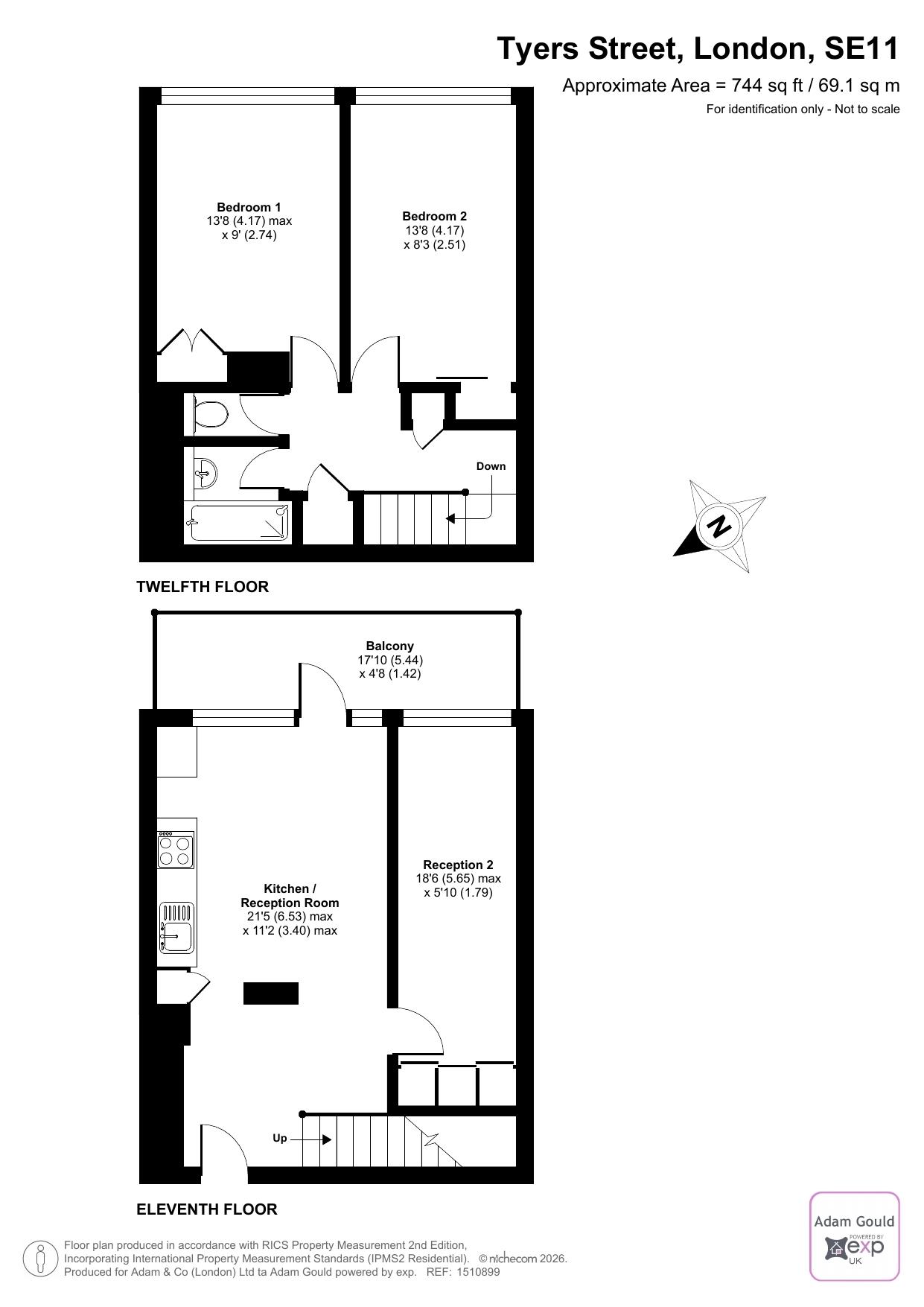 Coverley Point,Flat 67, Tyers Street, London floorplan