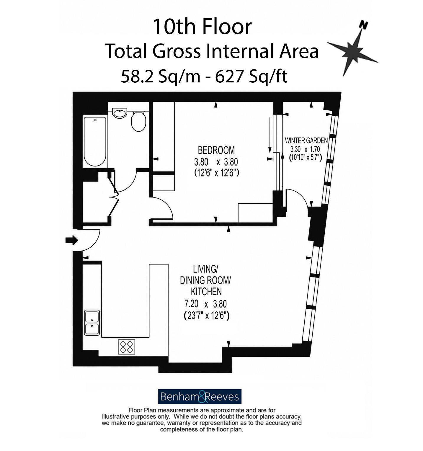 Flat 1005, Royal Captain Court, 26, Arniston Way, Blackwall floorplan