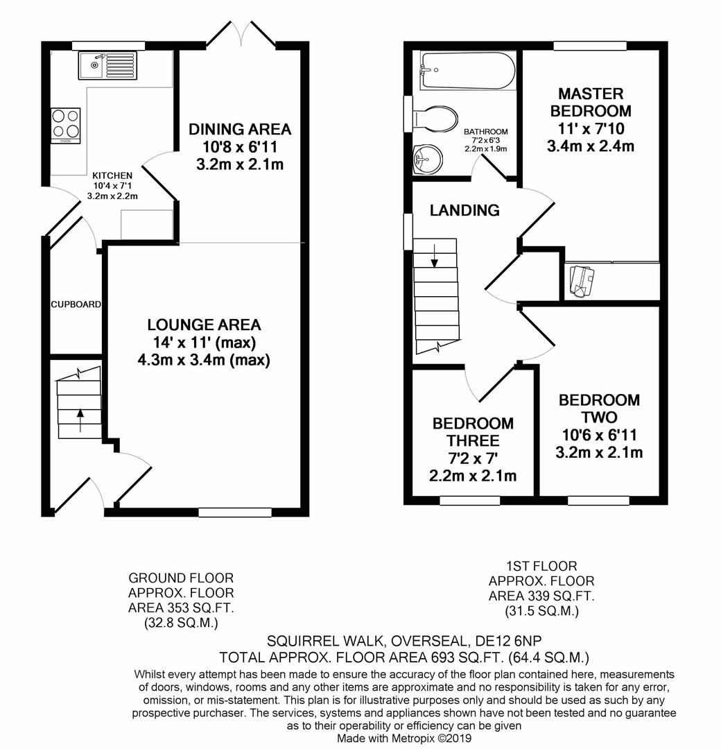 3 Bedrooms Semi-detached house for sale in Squirrel Walk, Overseal, Swadlincote DE12