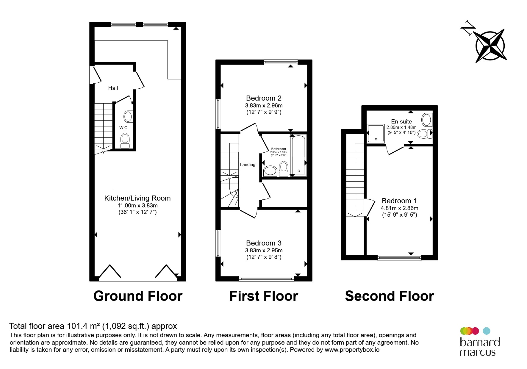3c, Kingswood Way, South Croydon floorplan