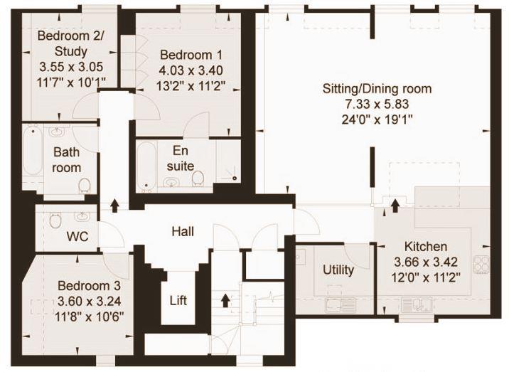 Wells House, Holywell Road, Malvern Wells WR14, 3 bedroom flat for sale