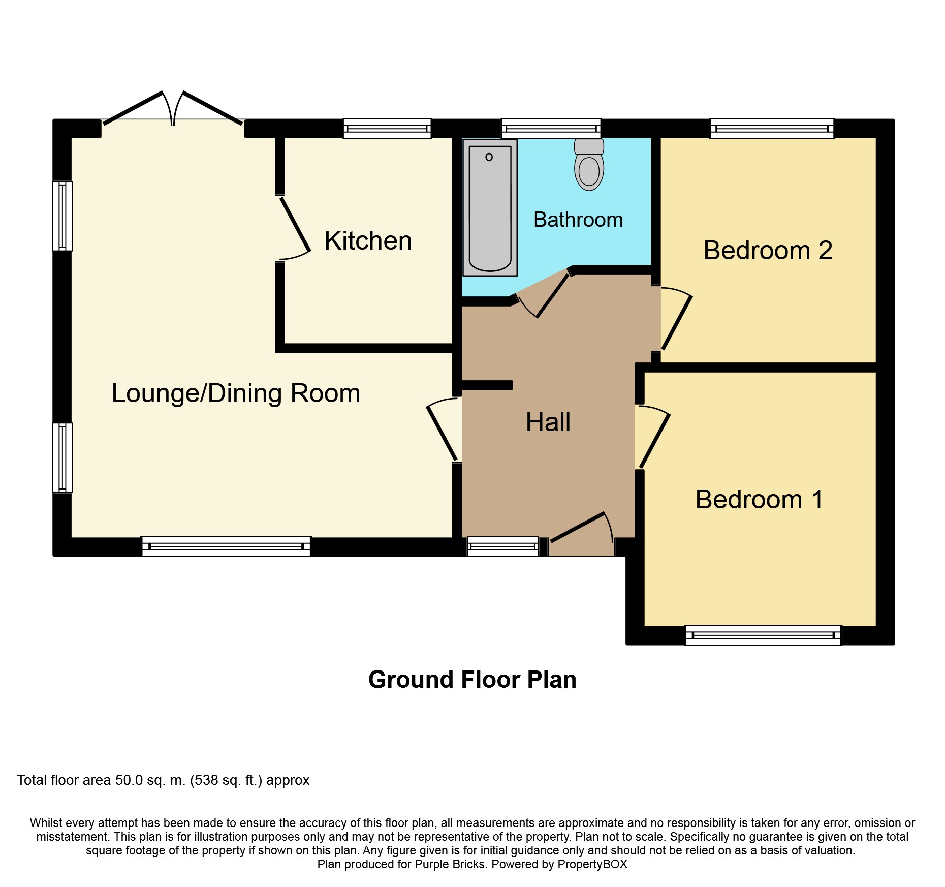 2 Bedrooms Detached bungalow for sale in Pavilion Road, Worthing BN14