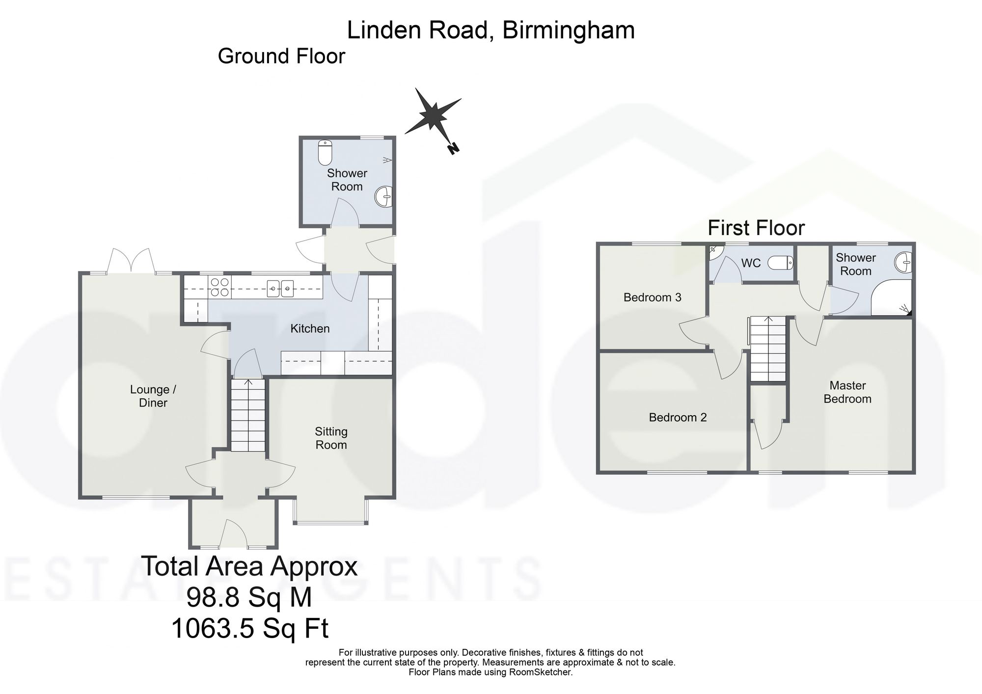 182 Linden Road, Birmingham floorplan