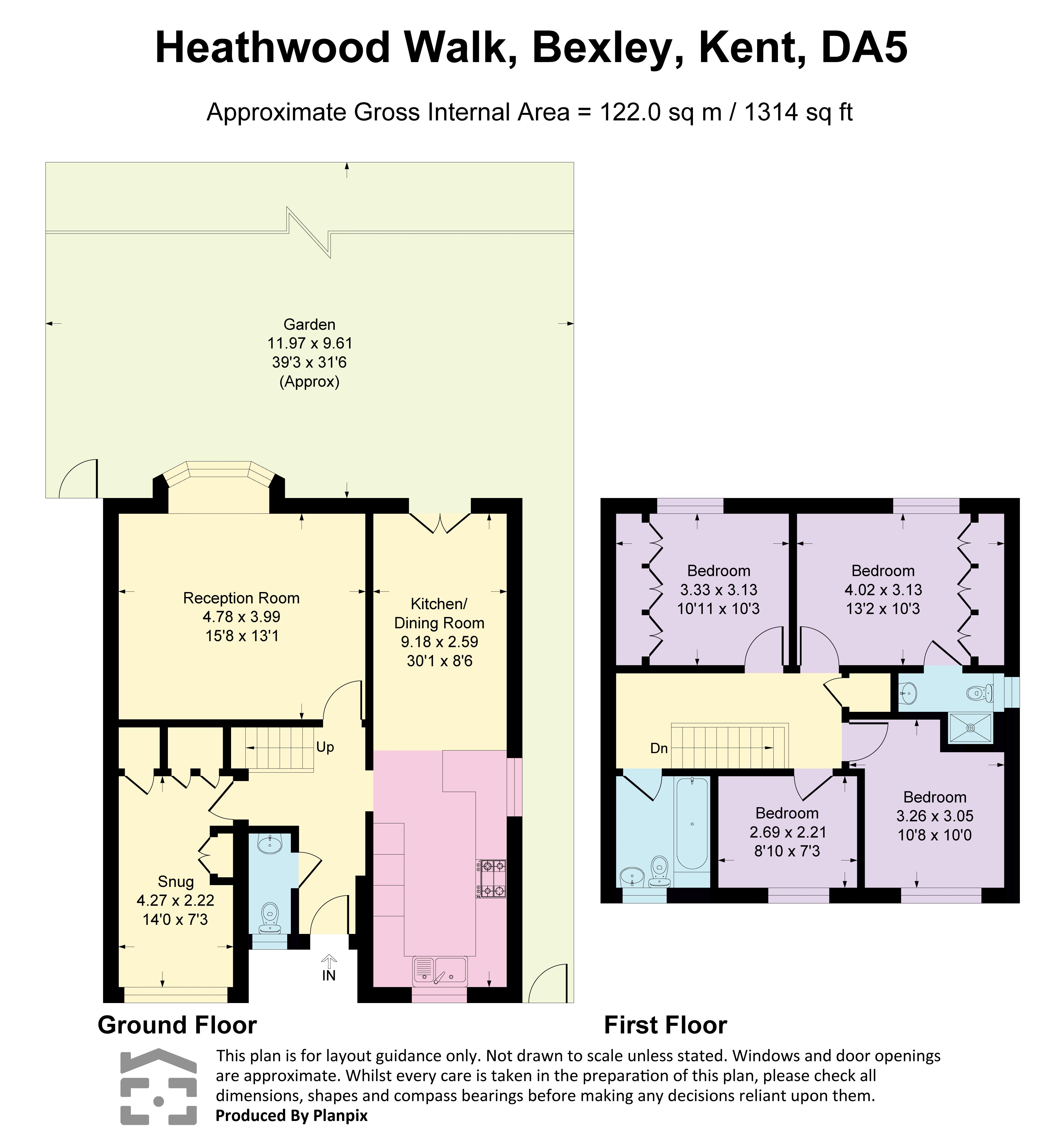 14, Heathwood Walk, Bexley floorplan