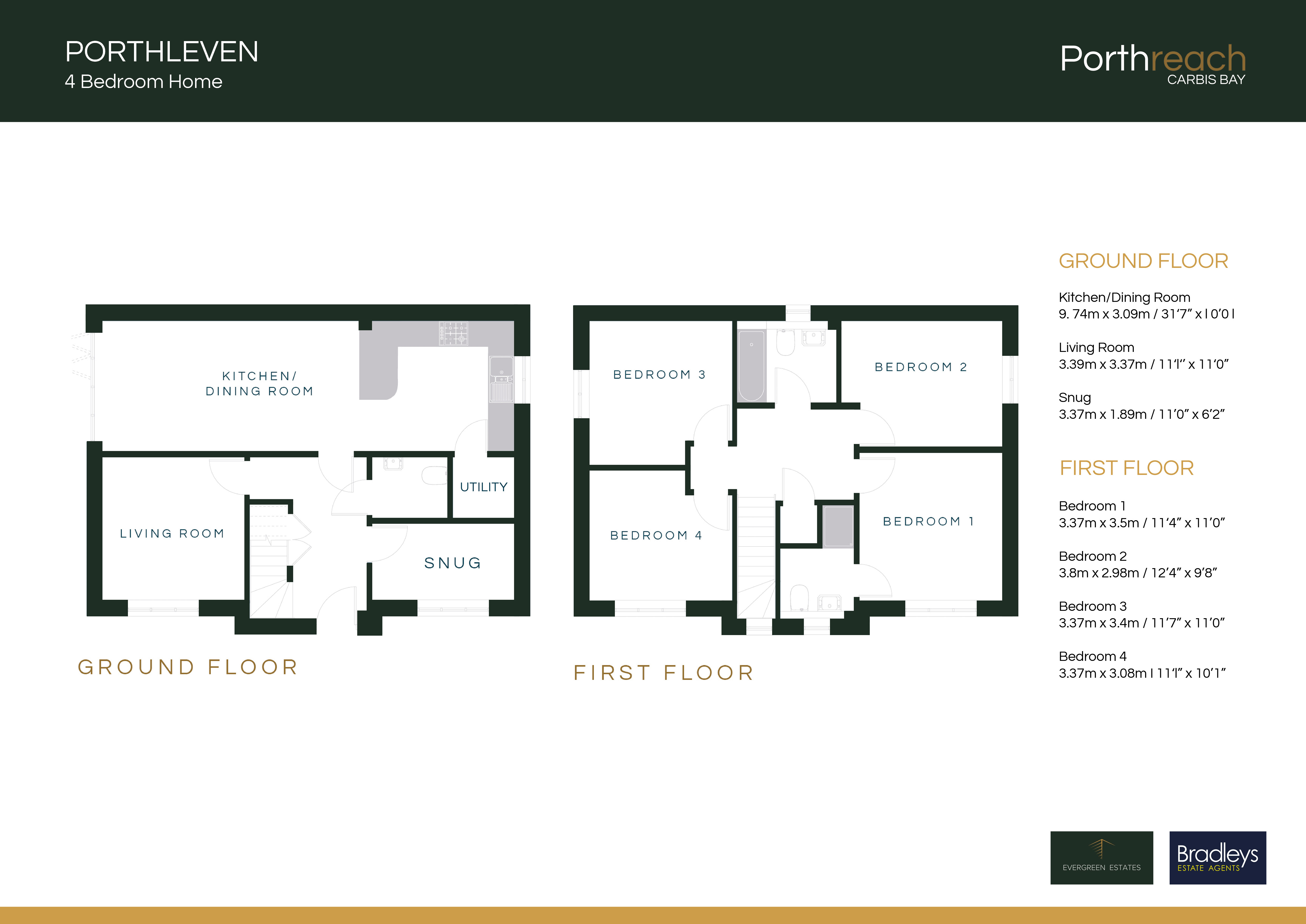 Plot 39 The Porthleven,, Porthreach, St. Ives floorplan