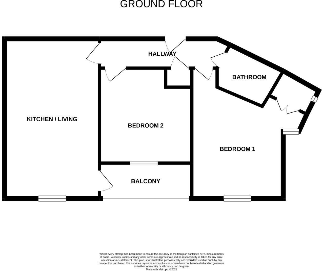 Apartment 12, Lichfield Road, Rugeley floorplan