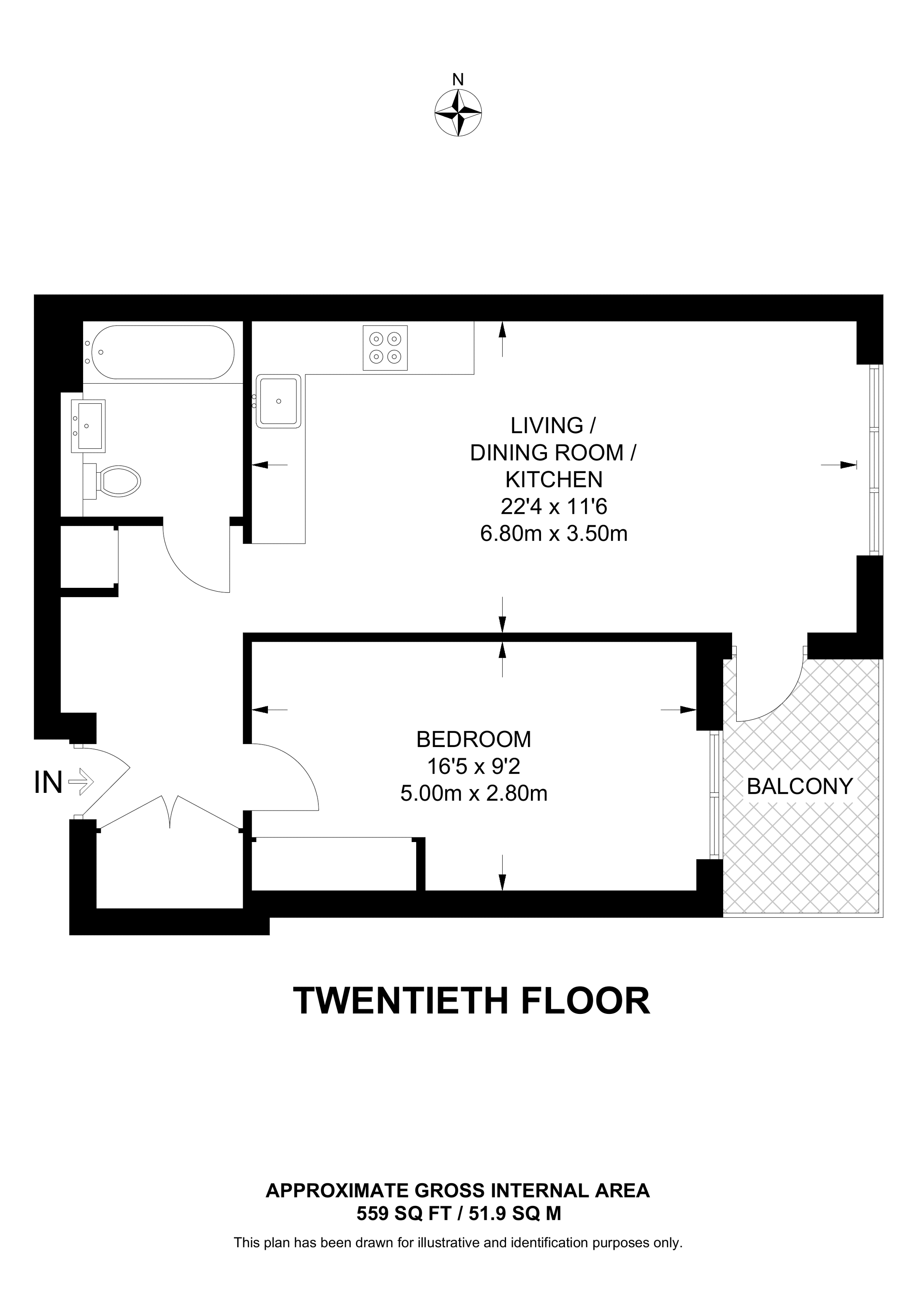 St Gabriel Walk, Elephant and Castle floorplan
