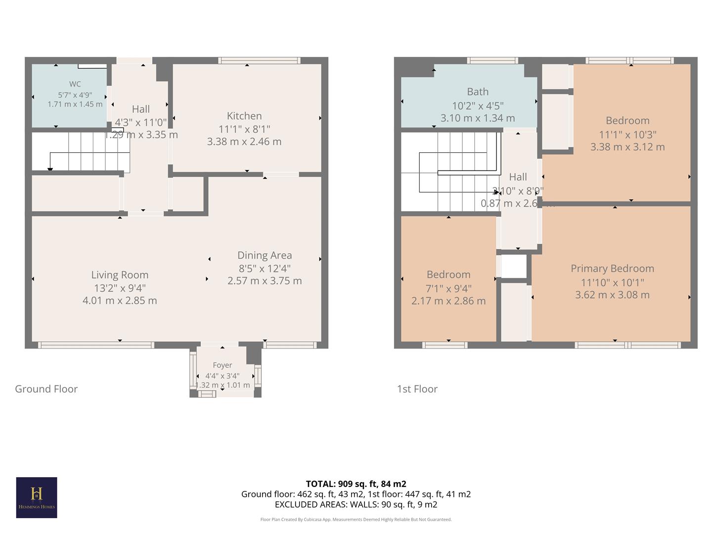 73, Coursington Gardens, Motherwell floorplan