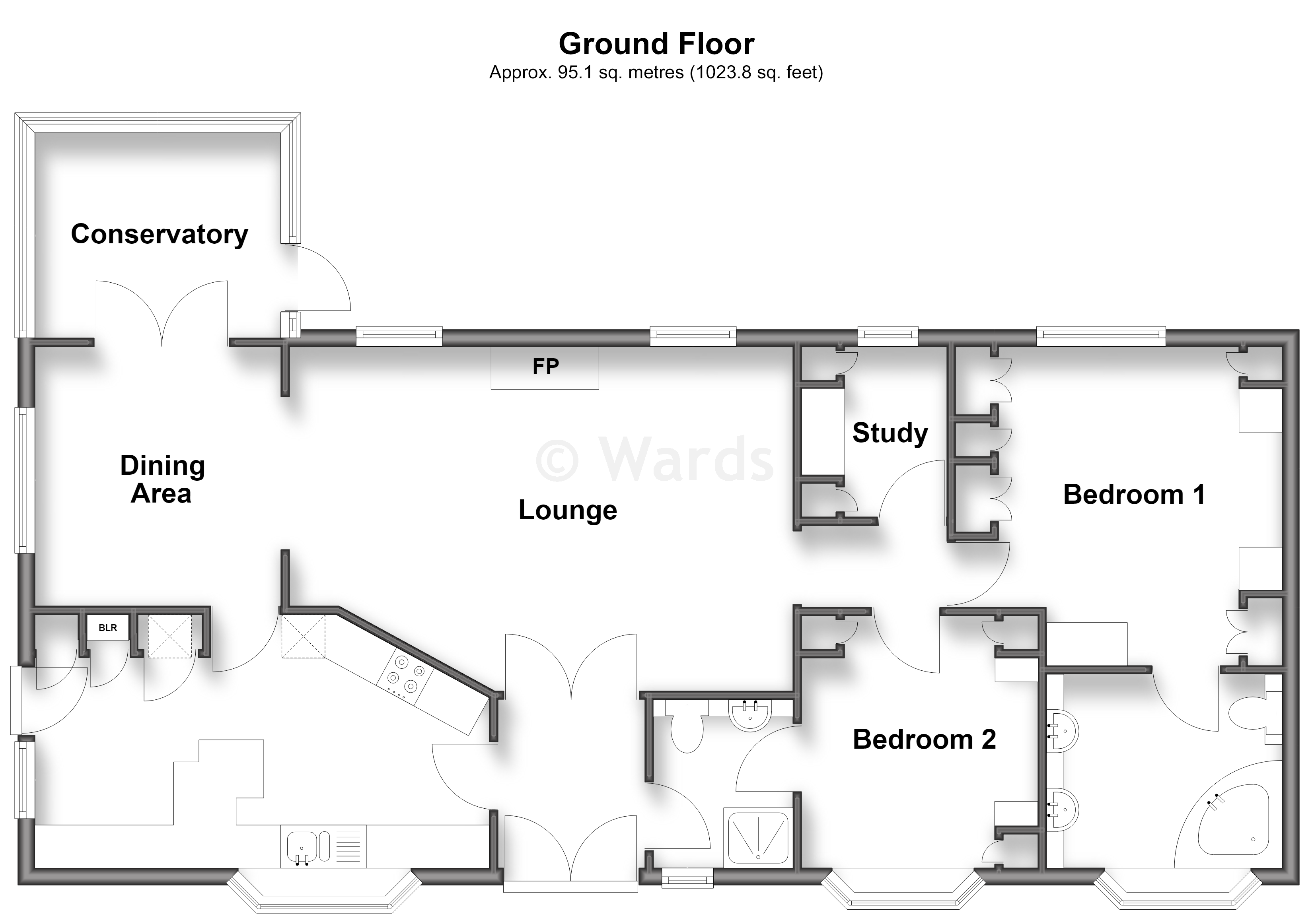 16, Pilgrims Close, Maidstone floorplan