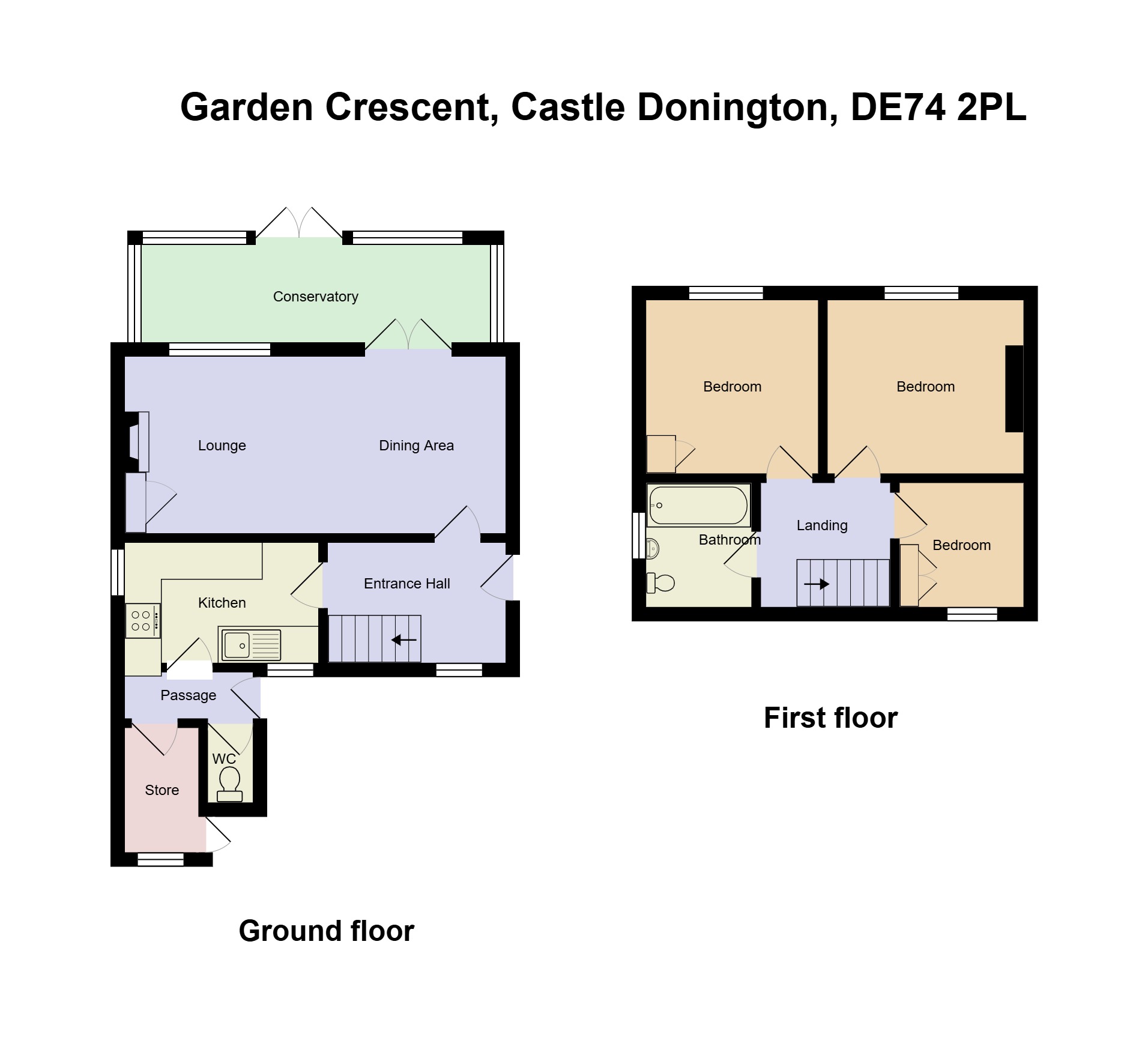 4, Garden Crescent, Castle Donington floorplan