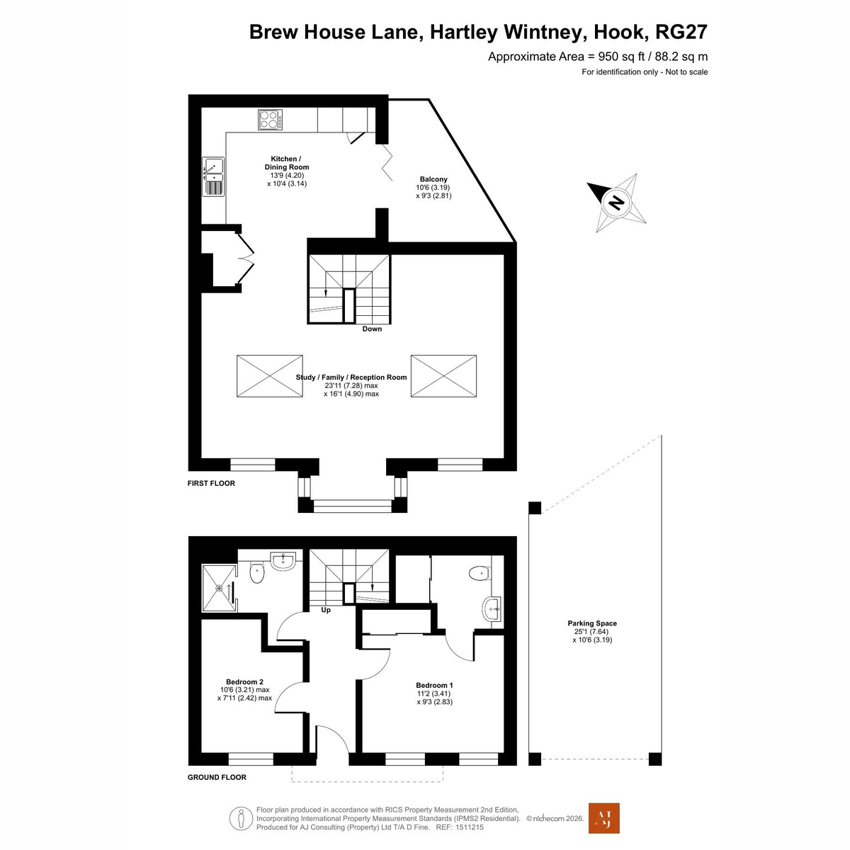 1 Malthouse Mews, Brew House Lane, Hartley Wintney floorplan