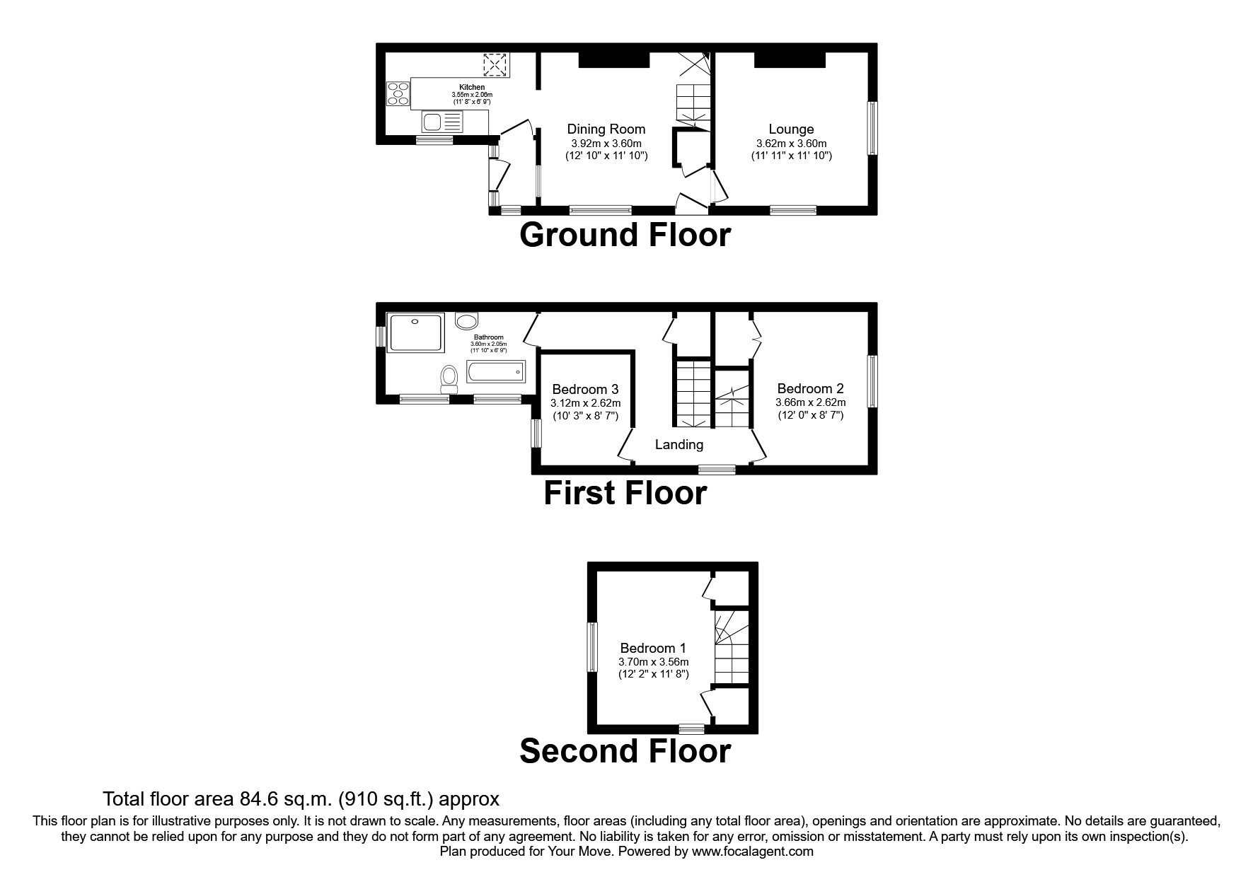 Ivy Cottages, Sykes Lane, Saxilby, Lincoln LN1, 3 bedroom semidetached