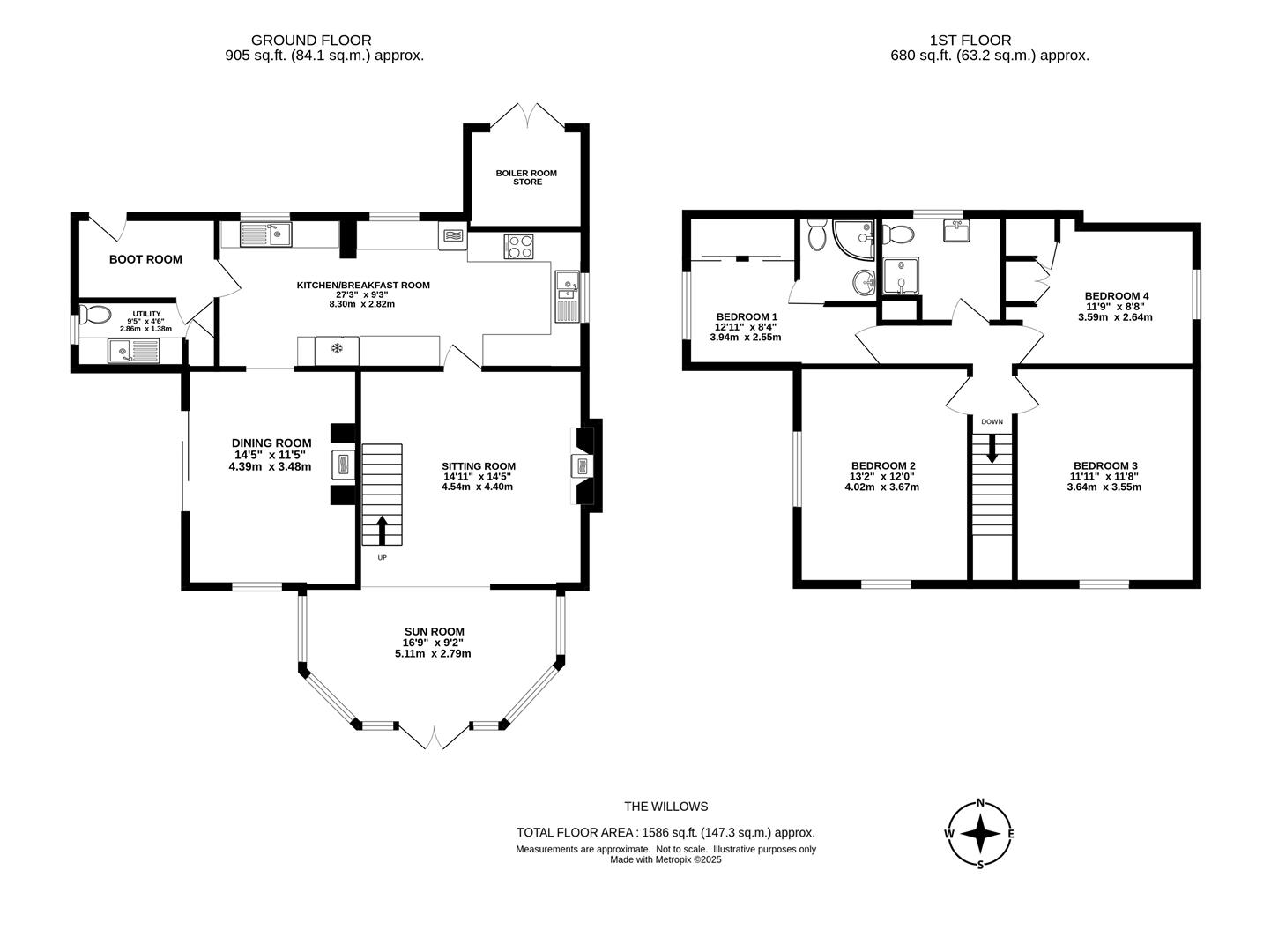 Willows, Heathfield, Tavistock floorplan