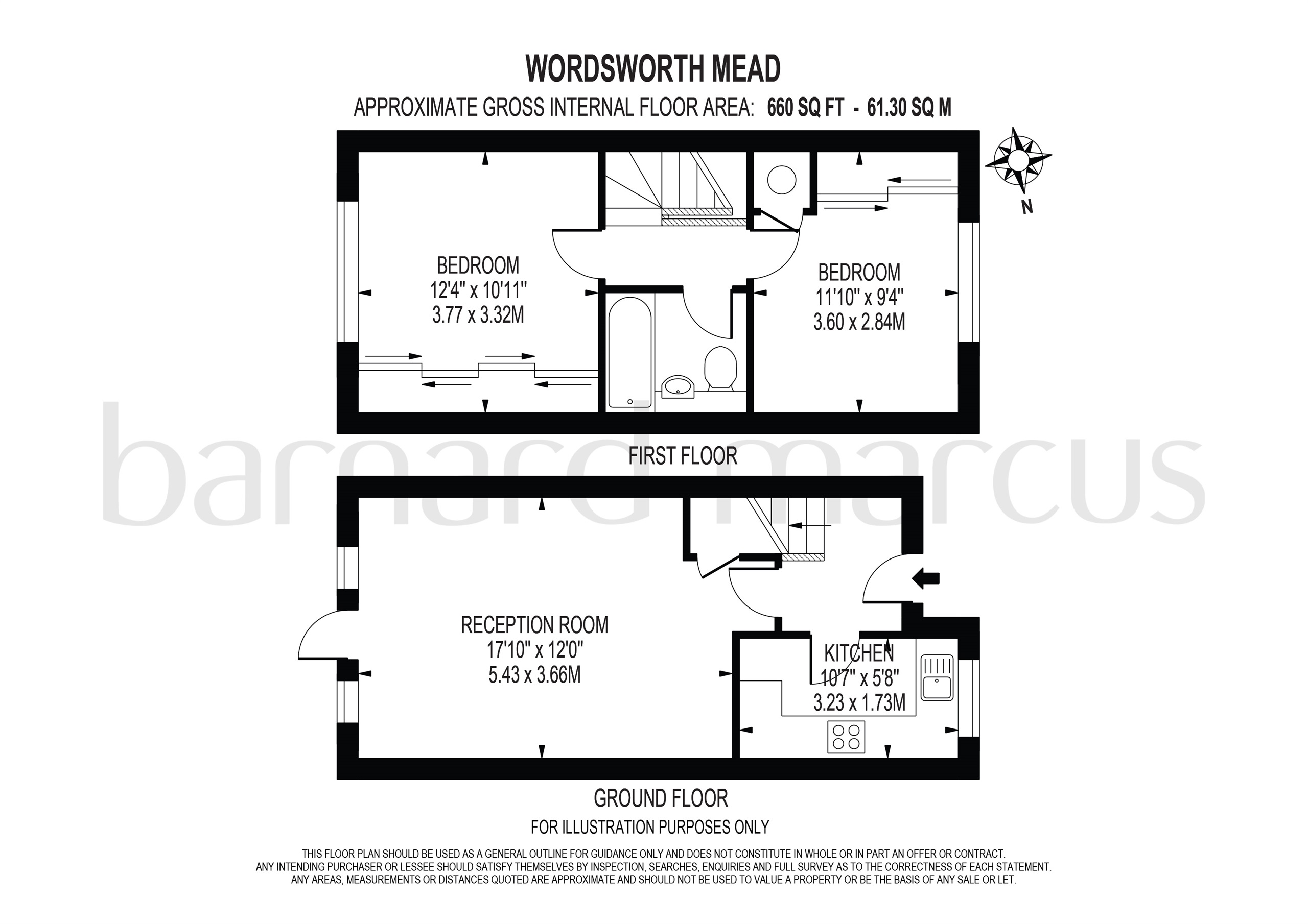 Wordsworth Mead, Redhill RH1, 2 bedroom terraced house for sale