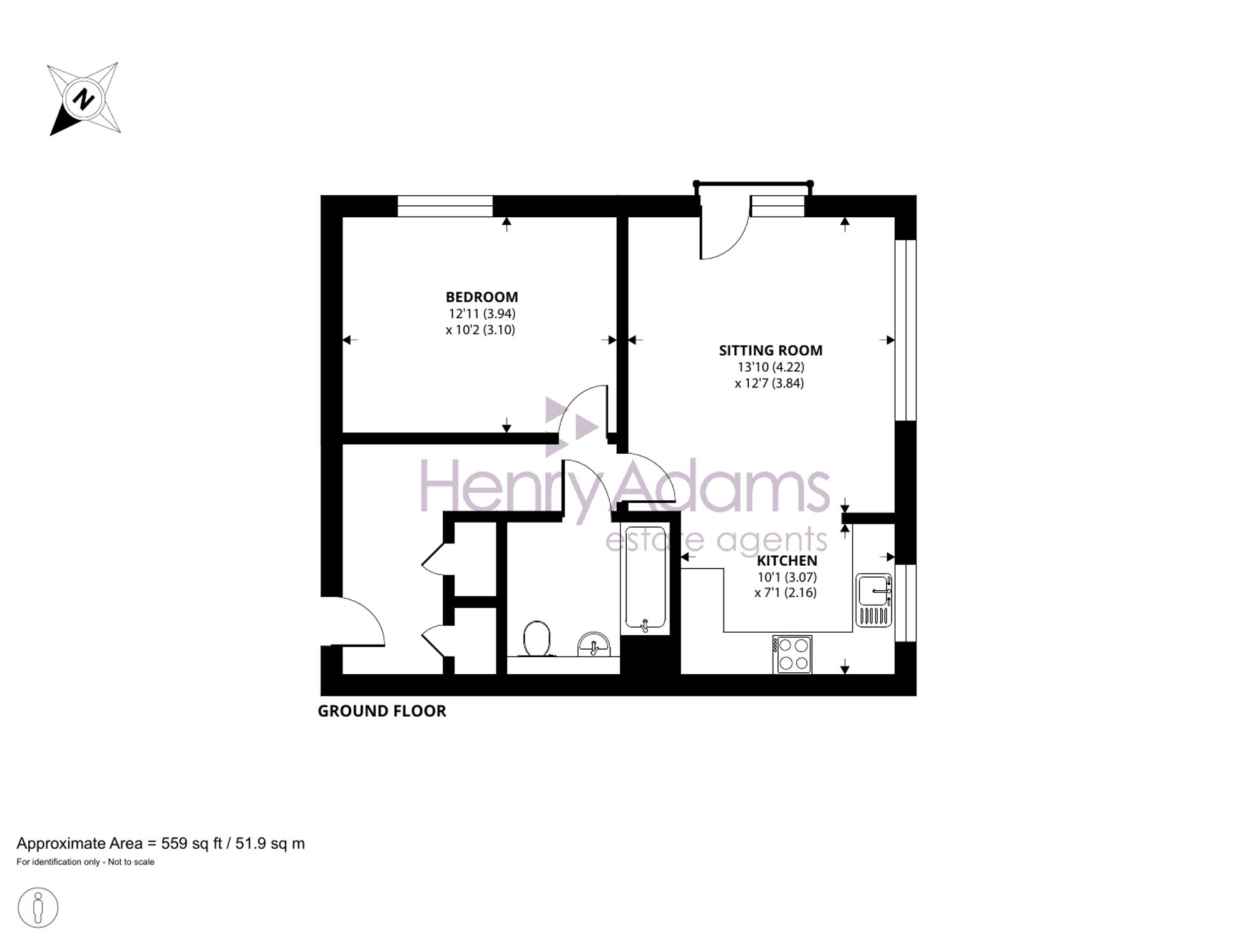 1 Drovers House Drovers Lane, Chichester floorplan