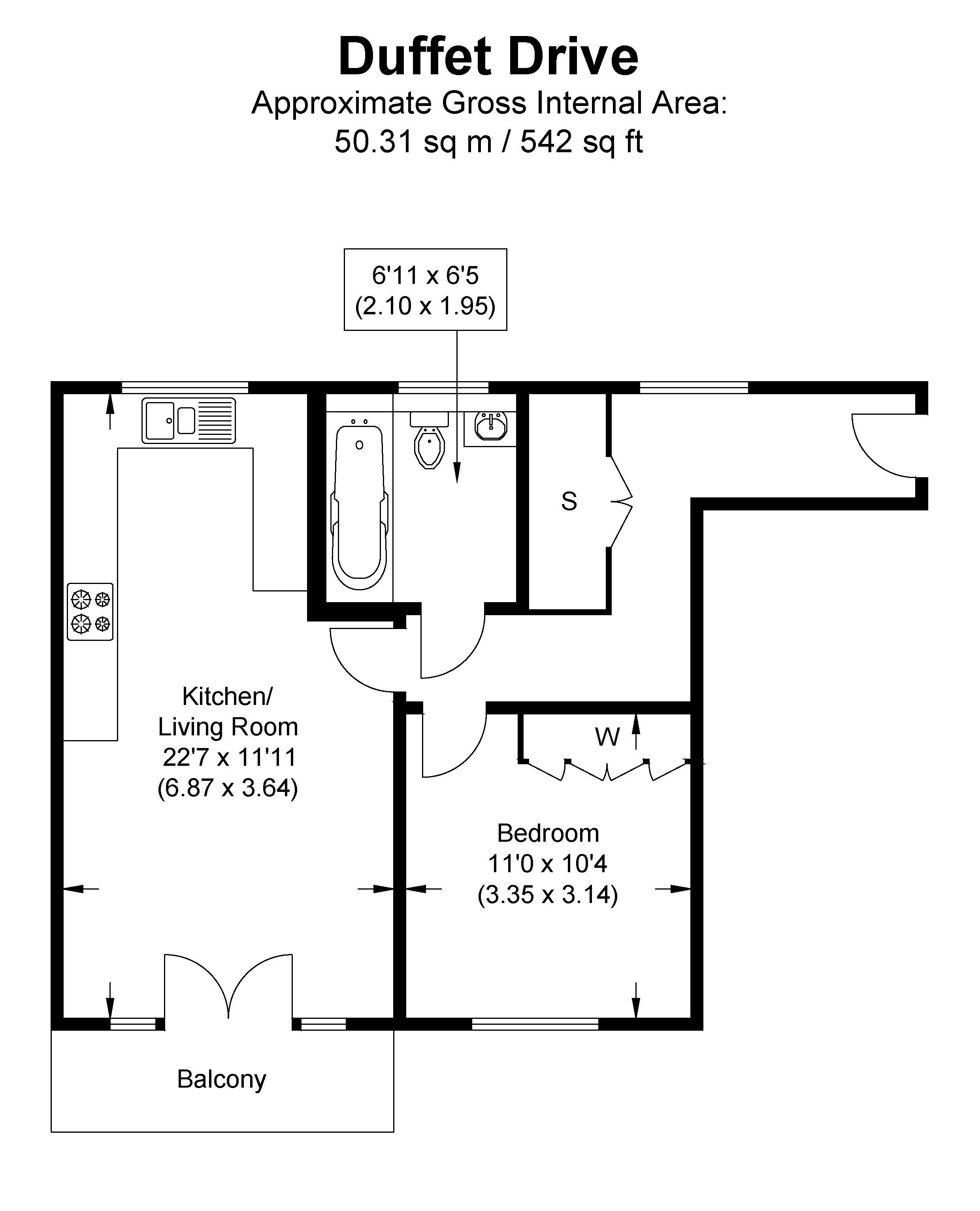 1 Bedrooms Flat for sale in Duffet Drive, Winnersh, Wokingham, Berkshire RG41