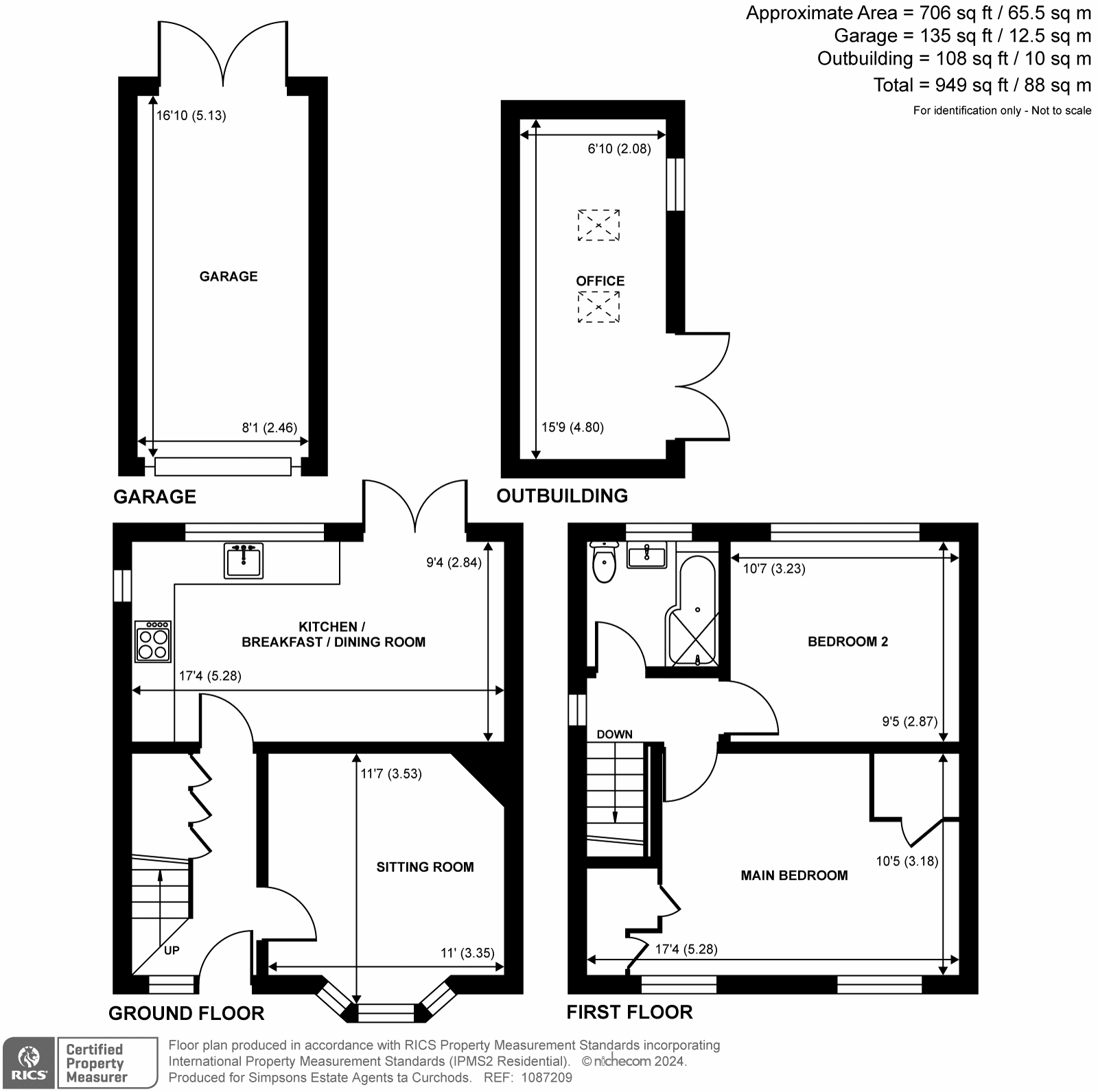 Fairway, Chertsey KT16, 2 bedroom semidetached house for sale 66694054 PrimeLocation