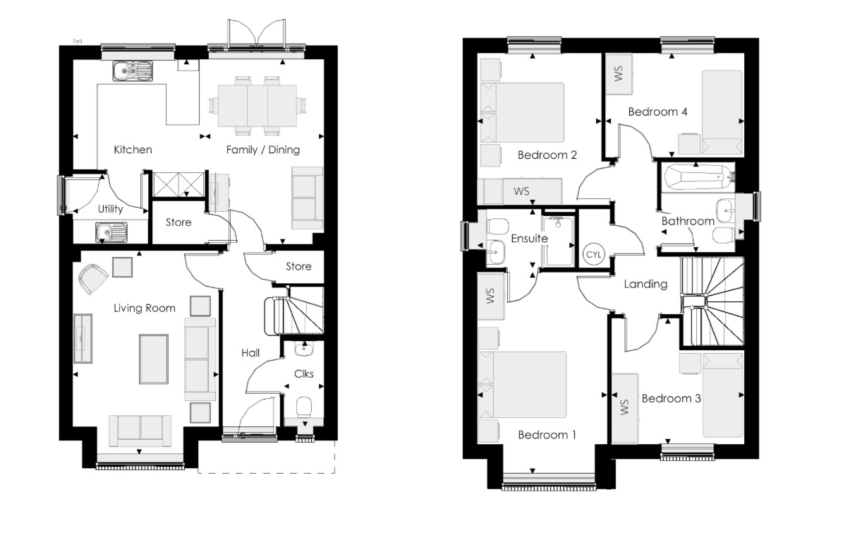 3, Land At Northend, Creech St Michael floorplan