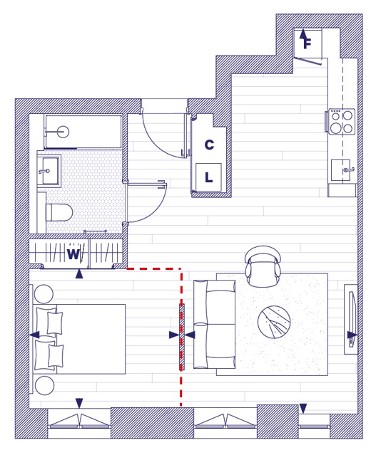 Good Luck Hope, Orchard Place, East London floorplan