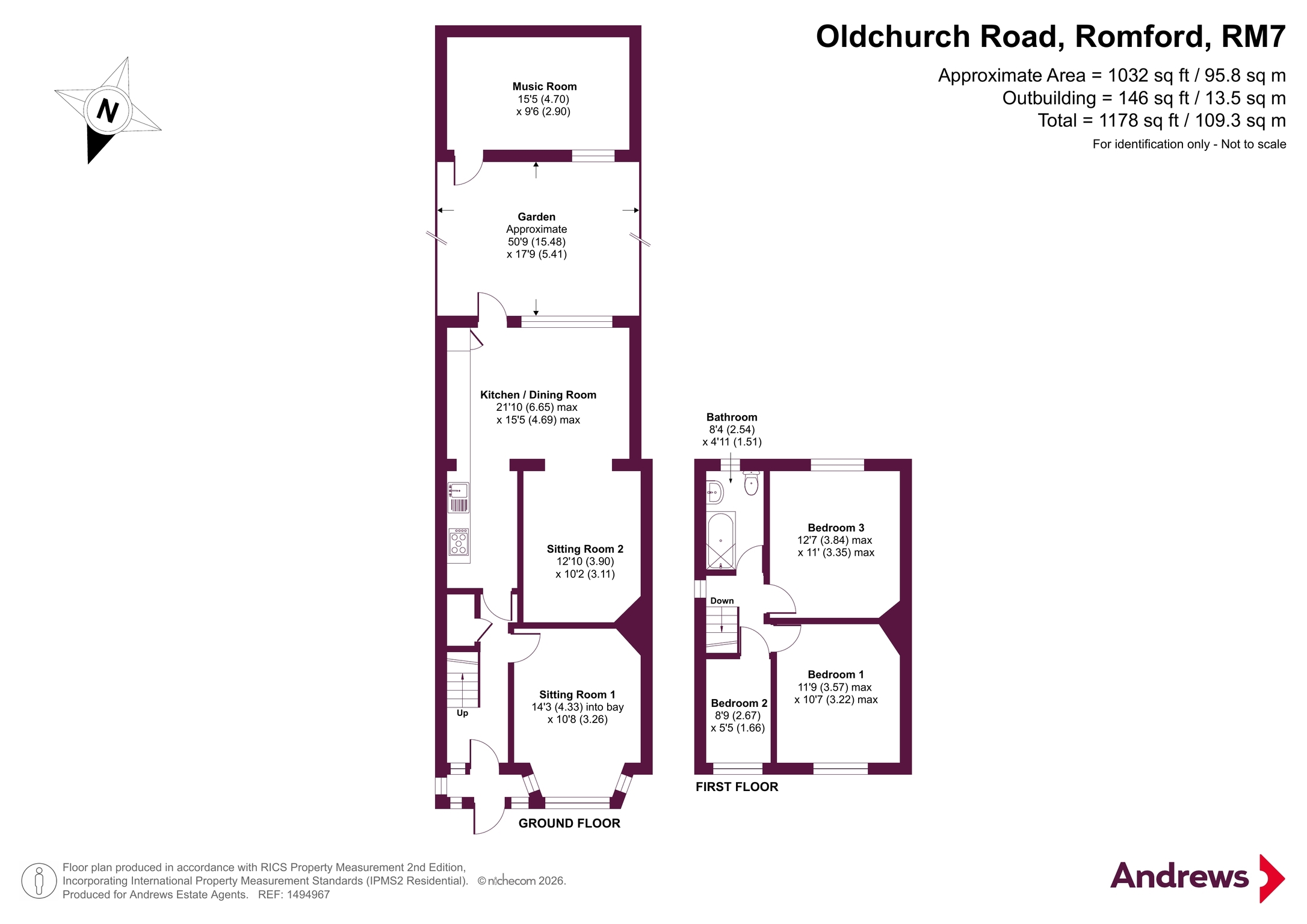 119, Oldchurch Road, Romford floorplan