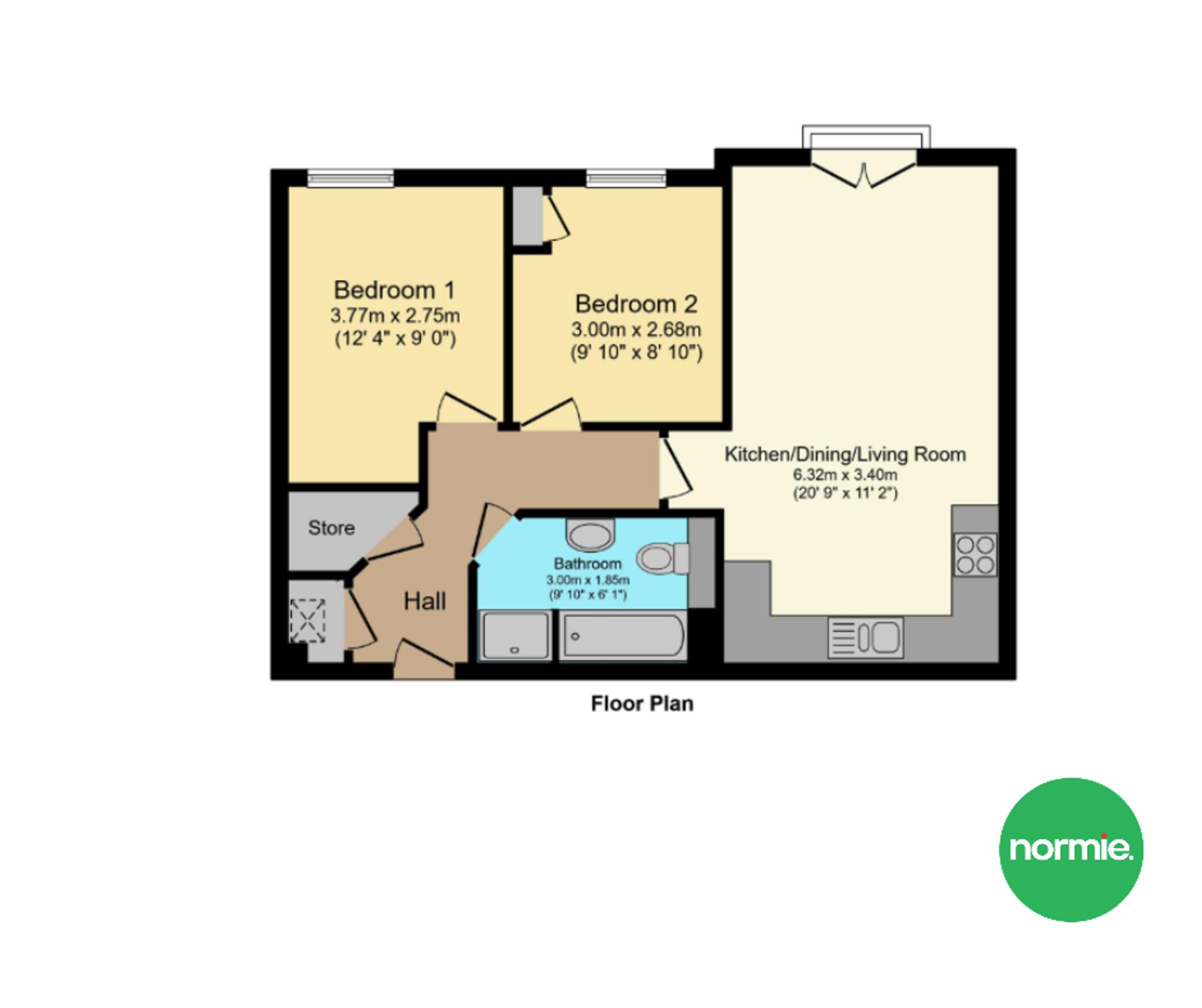 24 Baytree Court, Manchester floorplan