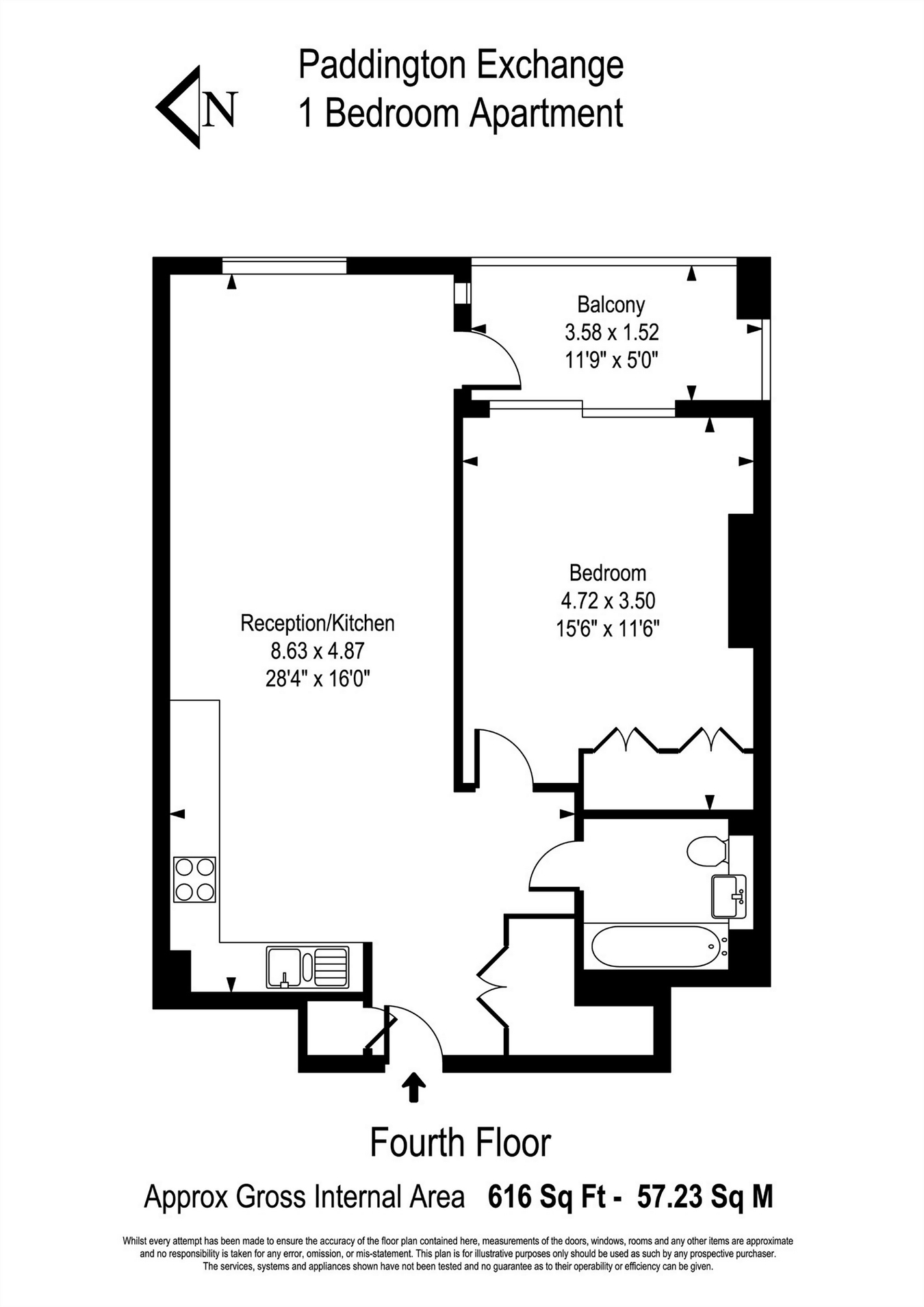 1 Bedrooms Flat to rent in Paddington Exchange, North Wharf Road, London W2