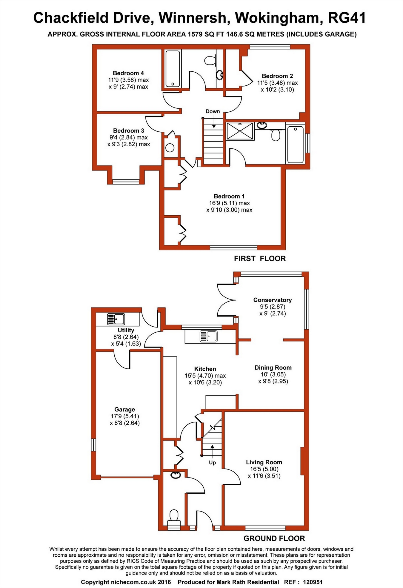 4 Bedrooms Detached house for sale in Chackfield Drive, Winnersh, Wokingham, Berkshire RG41