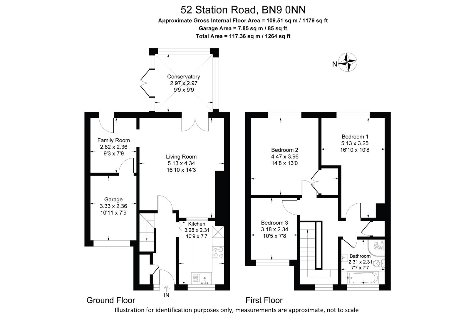 52, Station Road, Newhaven floorplan