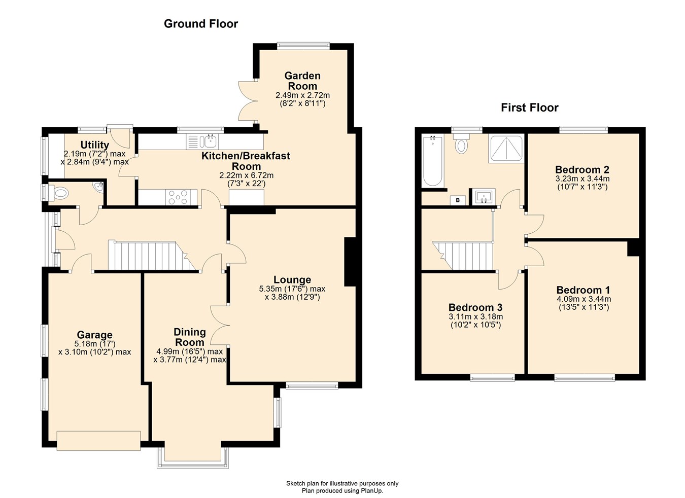 Melbourne Drive, Chipping Sodbury BS37, 3 bedroom end terrace house for
