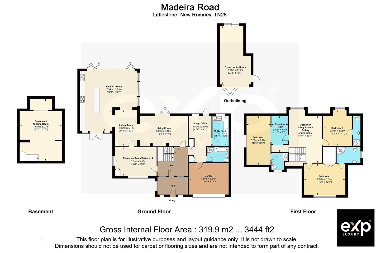 Links Cottage, Madeira Road, New Romney floorplan