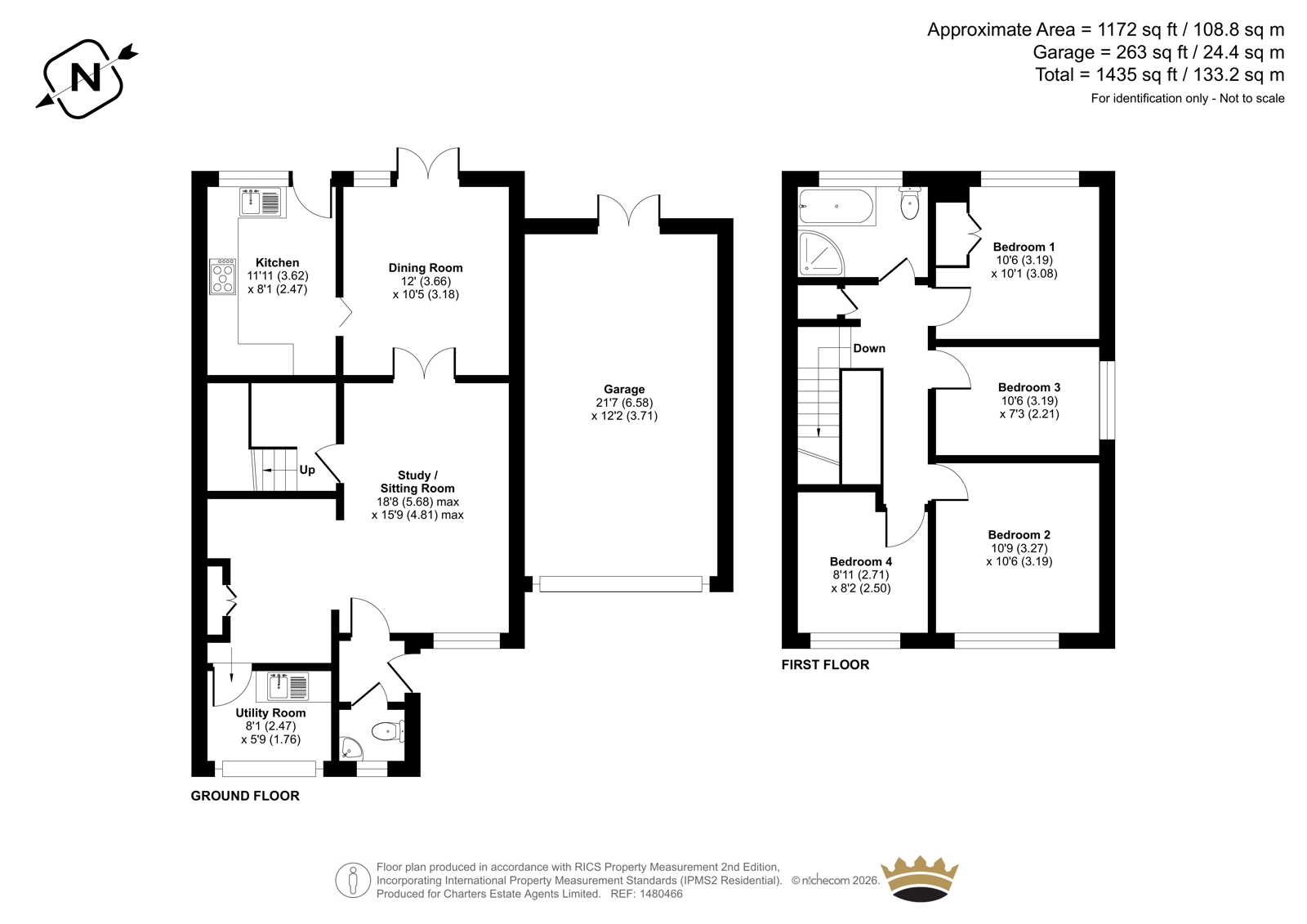 1, Fairthorne Gardens, Hampshire floorplan