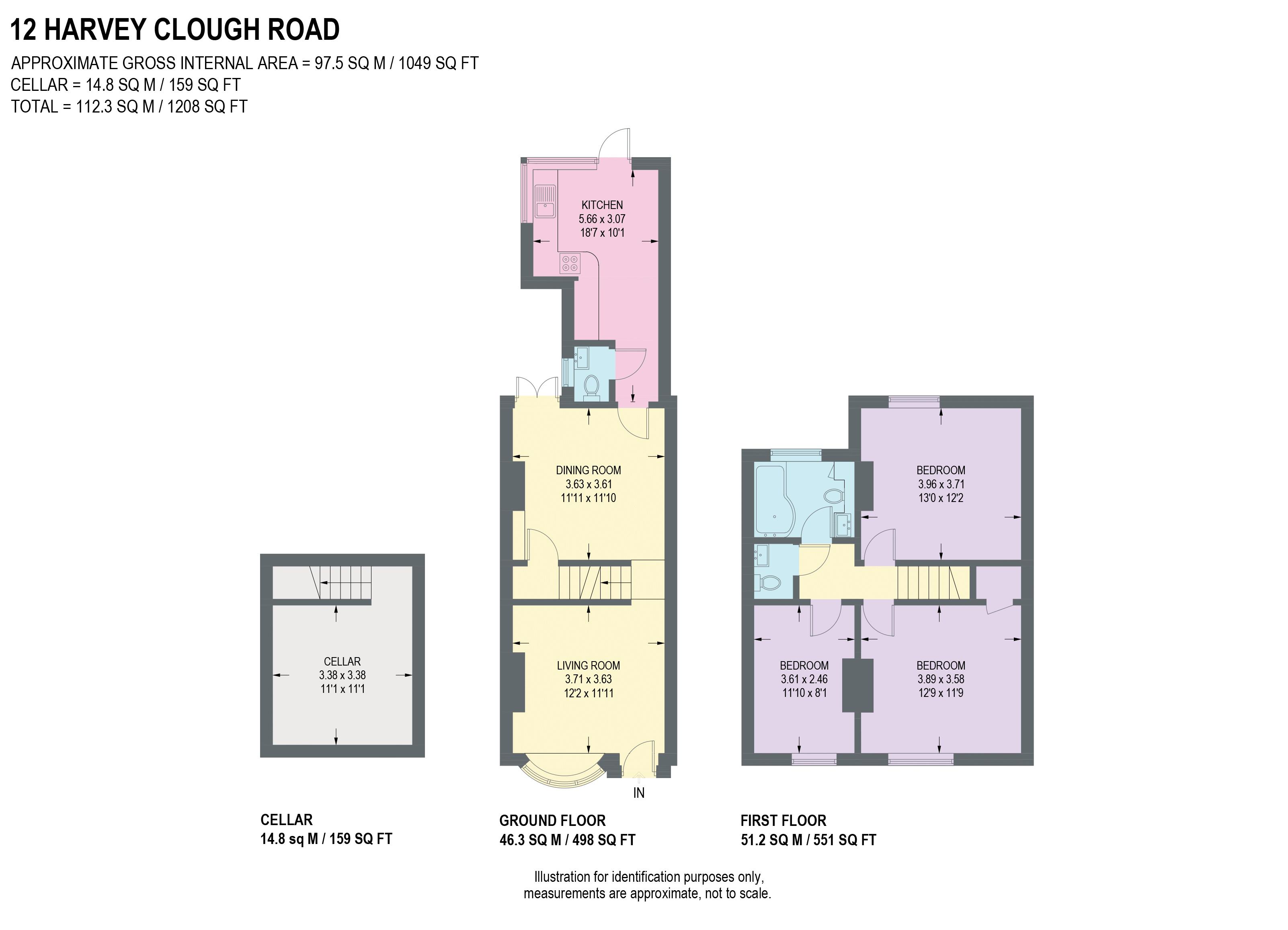 Harvey Clough Road, Sheffield floorplan