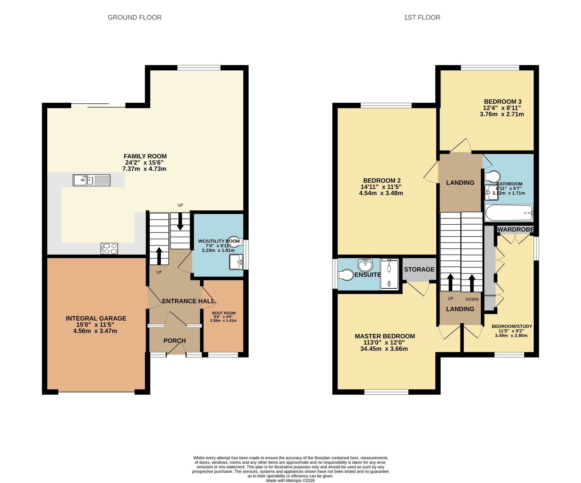 Brook House, North Tawton floorplan