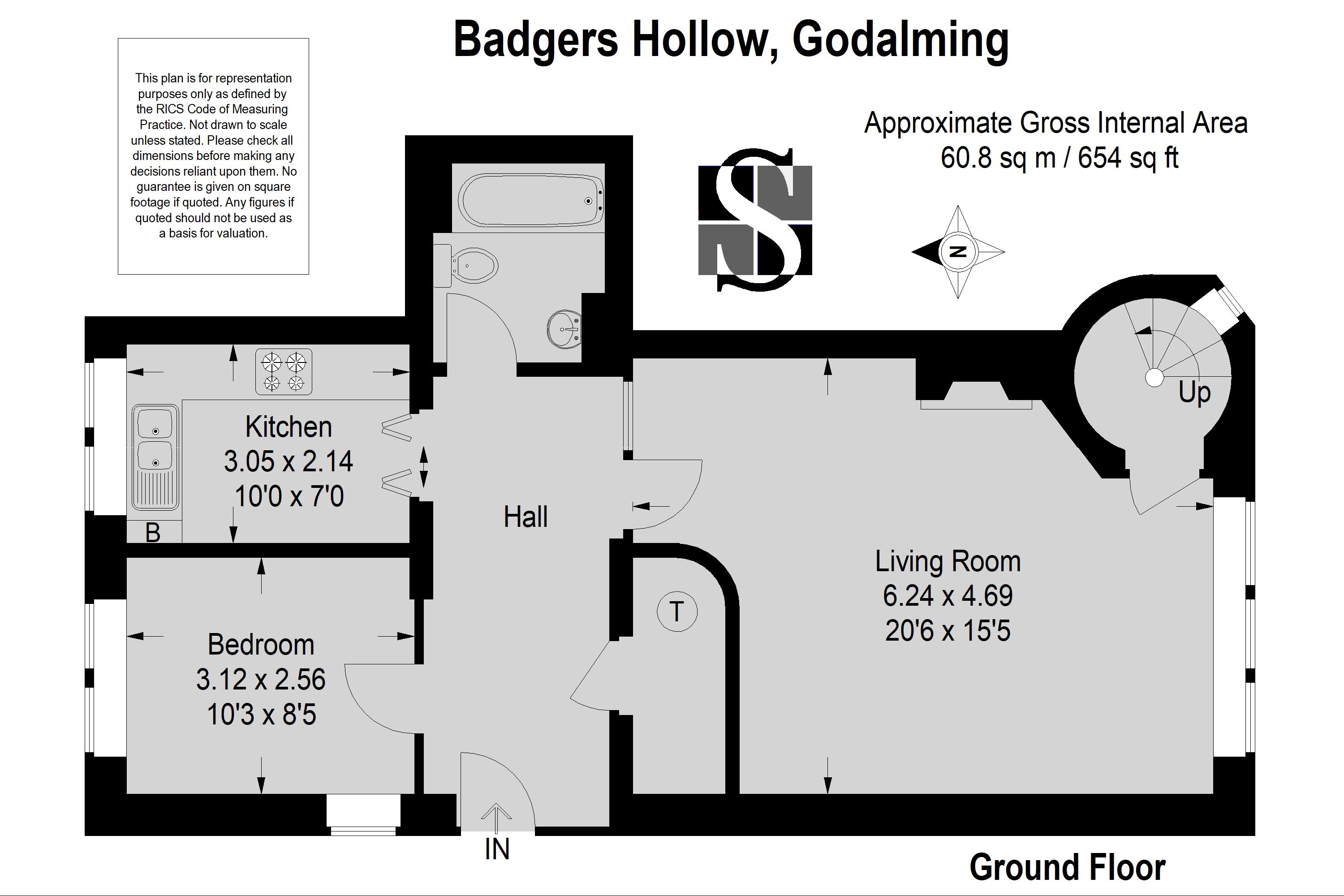 1 Bedrooms Flat to rent in Badgers Hollow, Peperharow Road, Godalming GU7