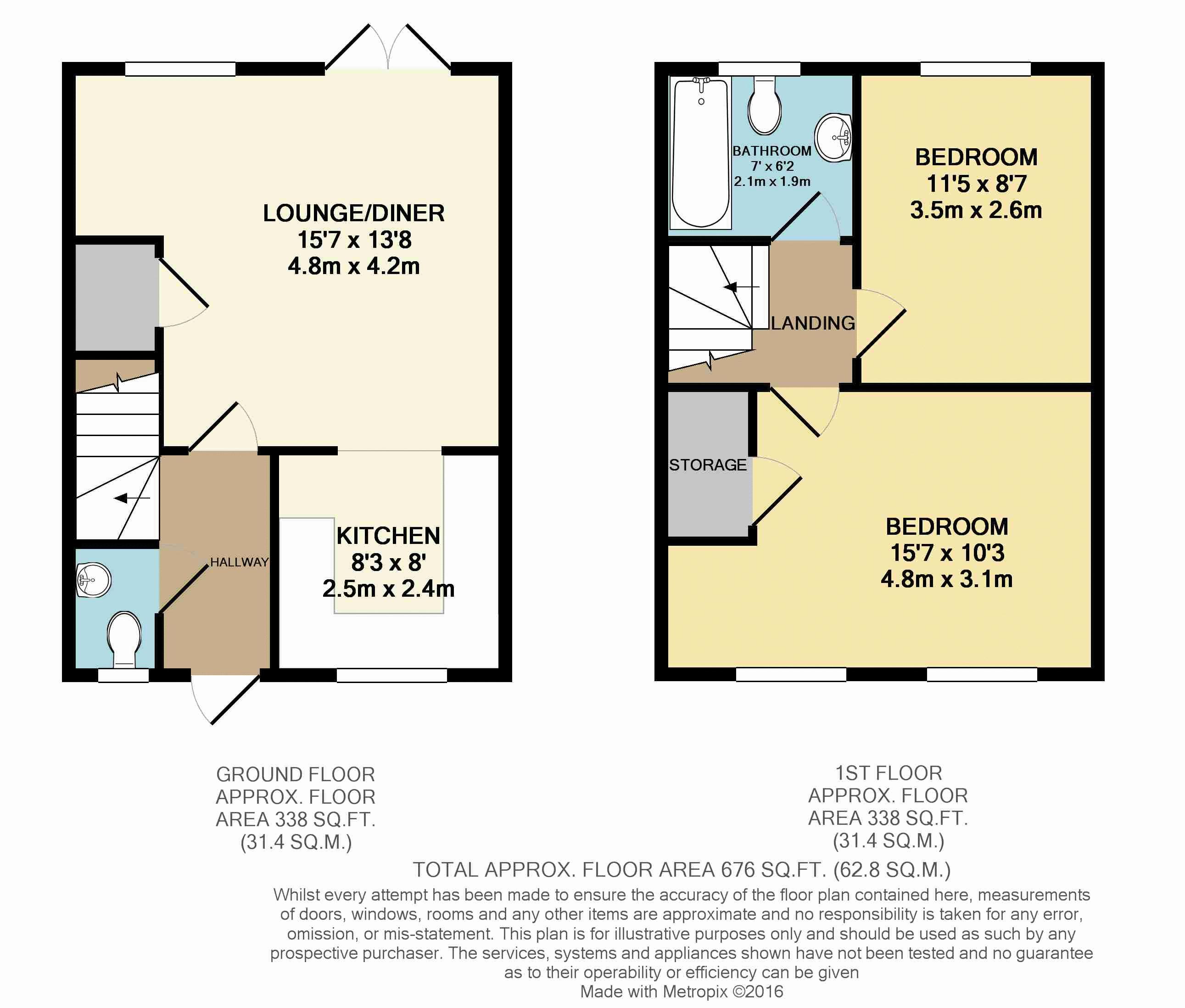 2 Bedrooms Terraced house to rent in Cloud Close, Dartford DA1