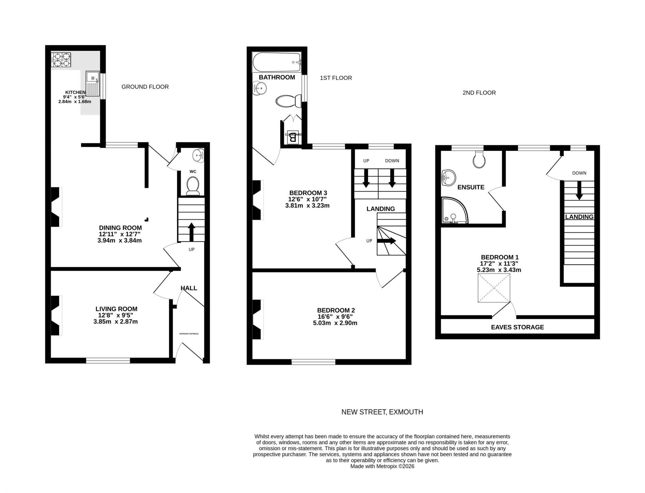 New Street, Exmouth floorplan