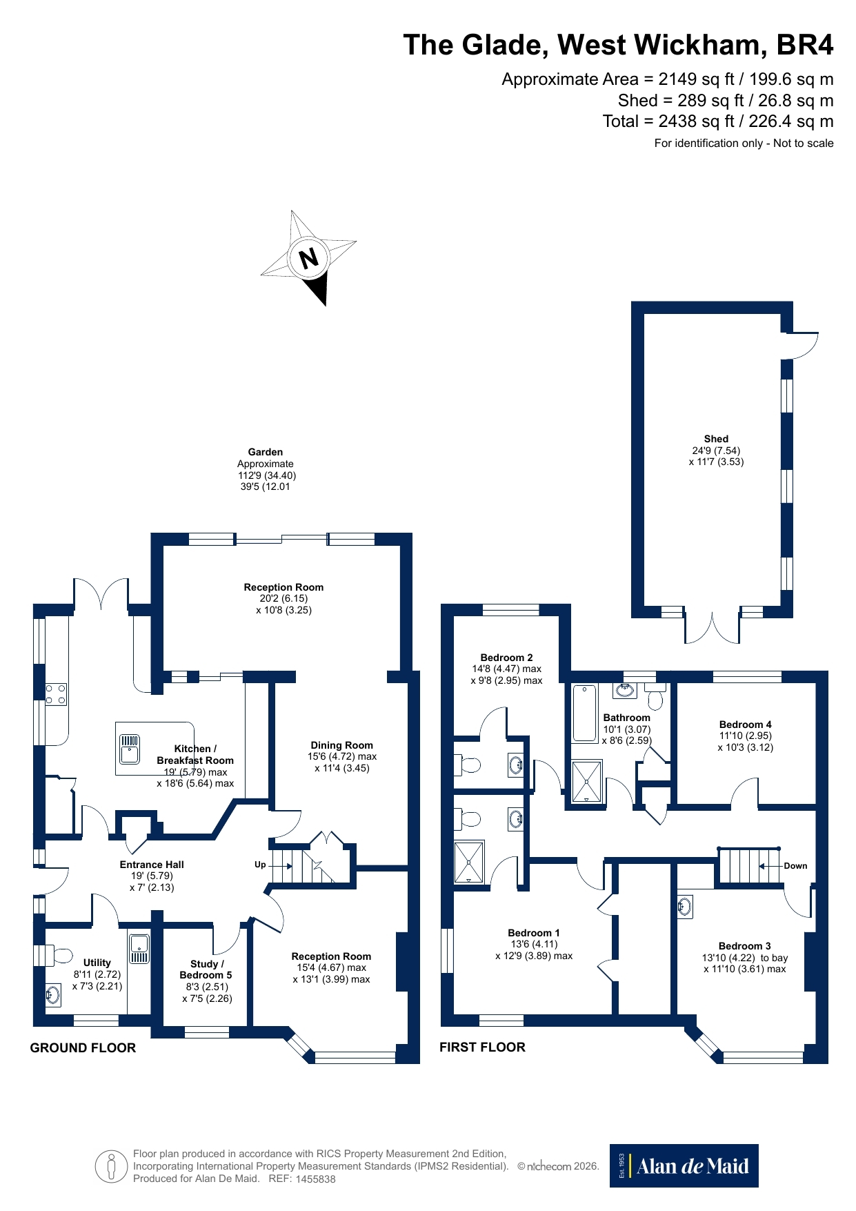 3, The Glade, West Wickham floorplan