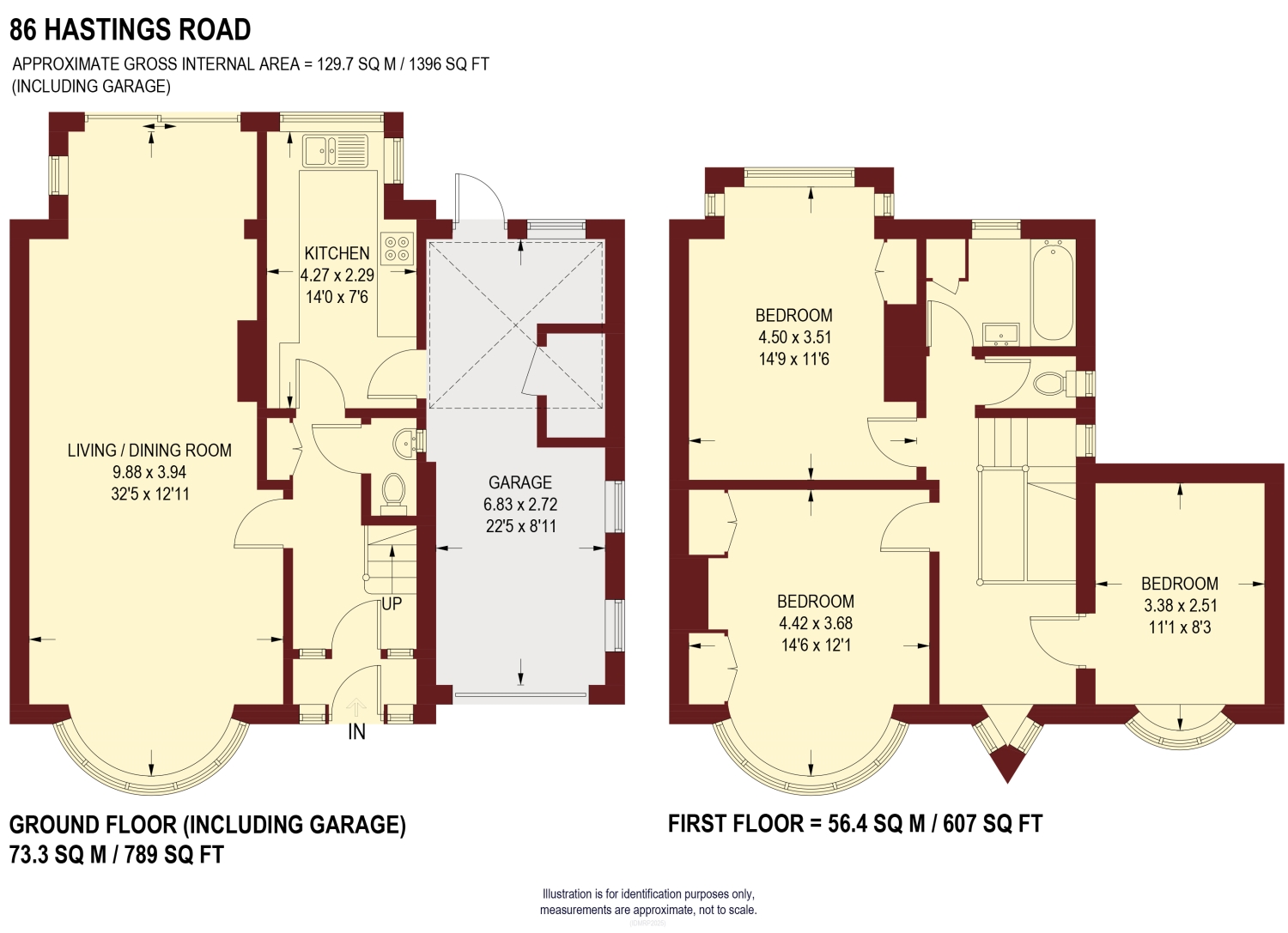 86, Hastings Road, Sheffield floorplan