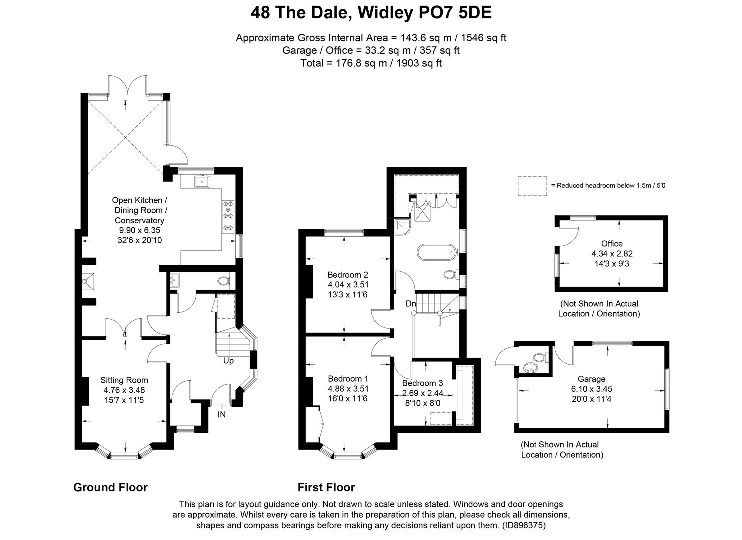 48, The Dale, Waterlooville floorplan