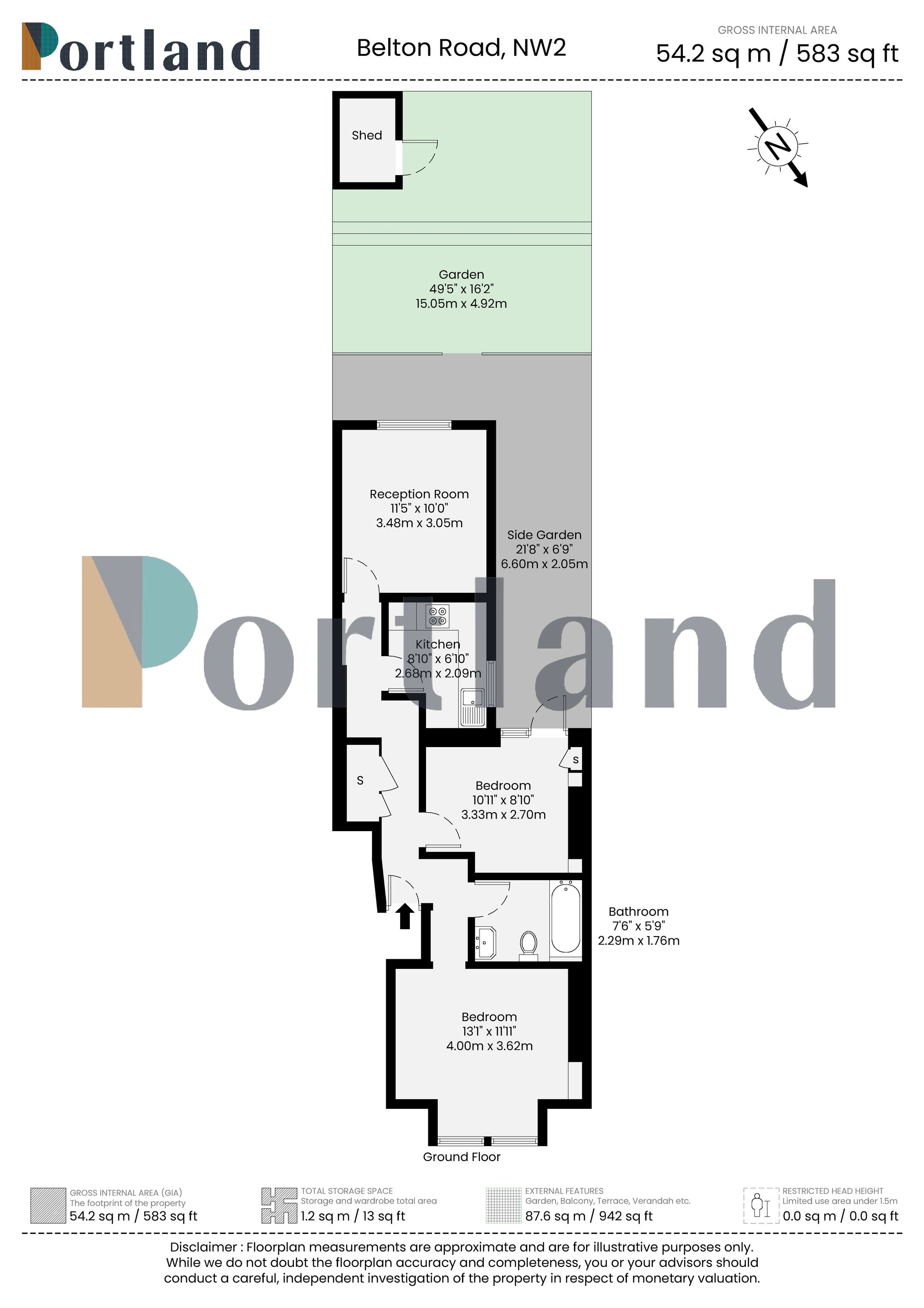 25a Belton Road, London floorplan