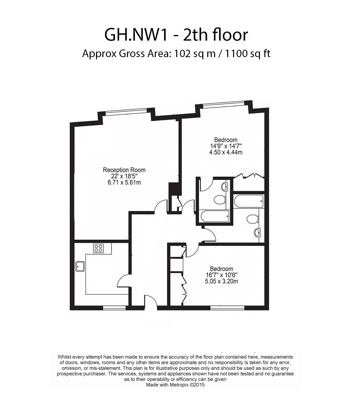 1 Bedrooms Flat to rent in Gilbey House, Jamestown Road, Camden NW1