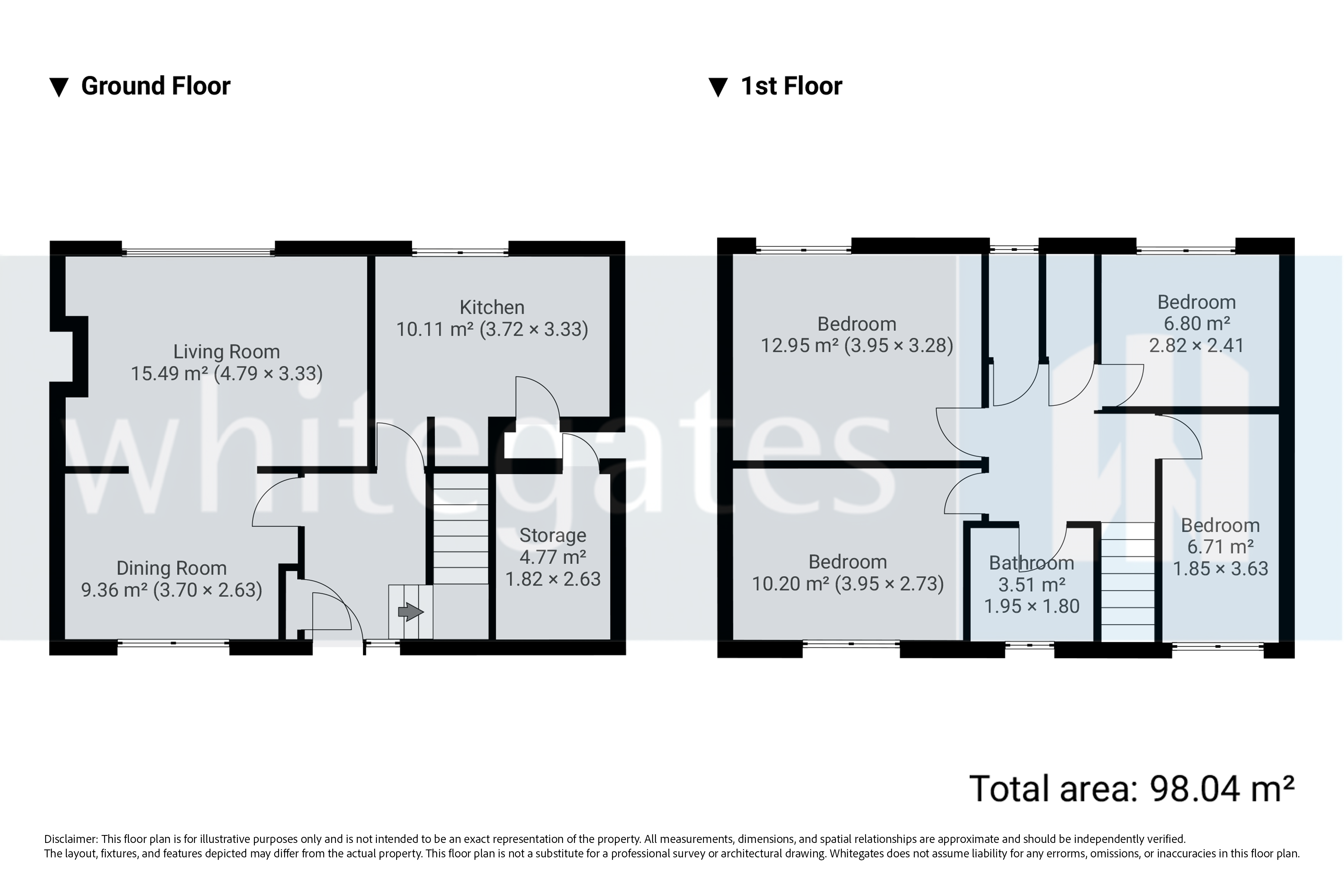 97, Churchfield Road, Merseyside floorplan