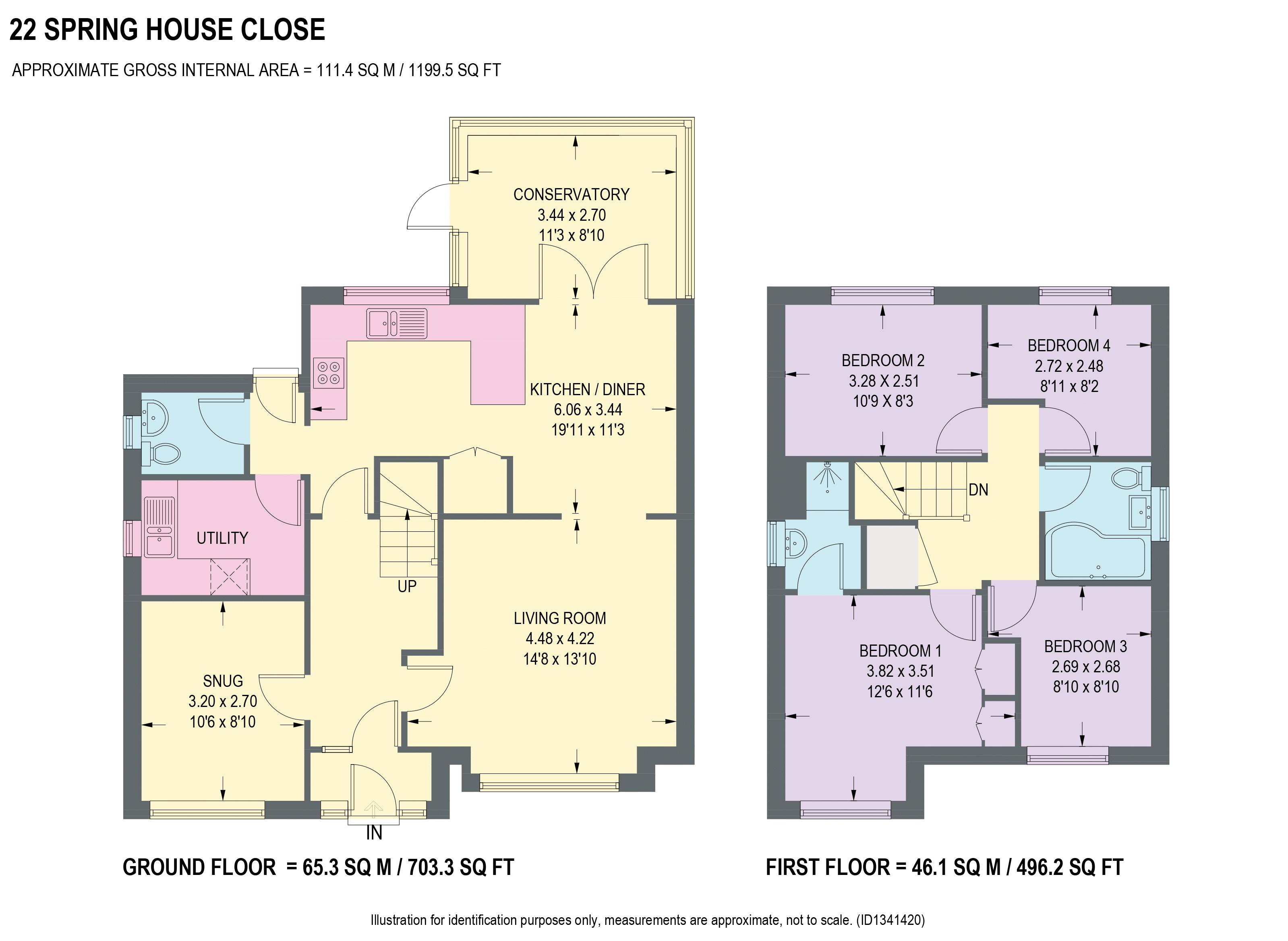 22, Spring House Close, Chesterfield floorplan