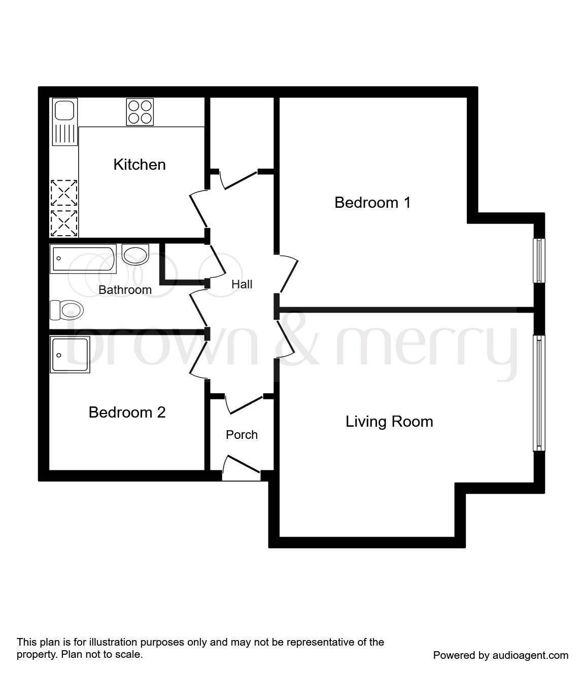 Egerton Gate, Shenley Brook End, Milton Keynes MK5, 2 bedroom flat for