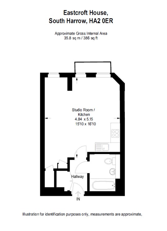 60 86 East Croft House, Northolt Road, Harrow floorplan