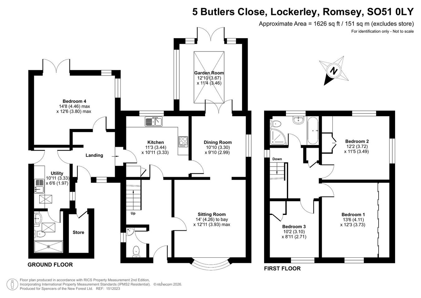 5, Butlers Close, Romsey floorplan