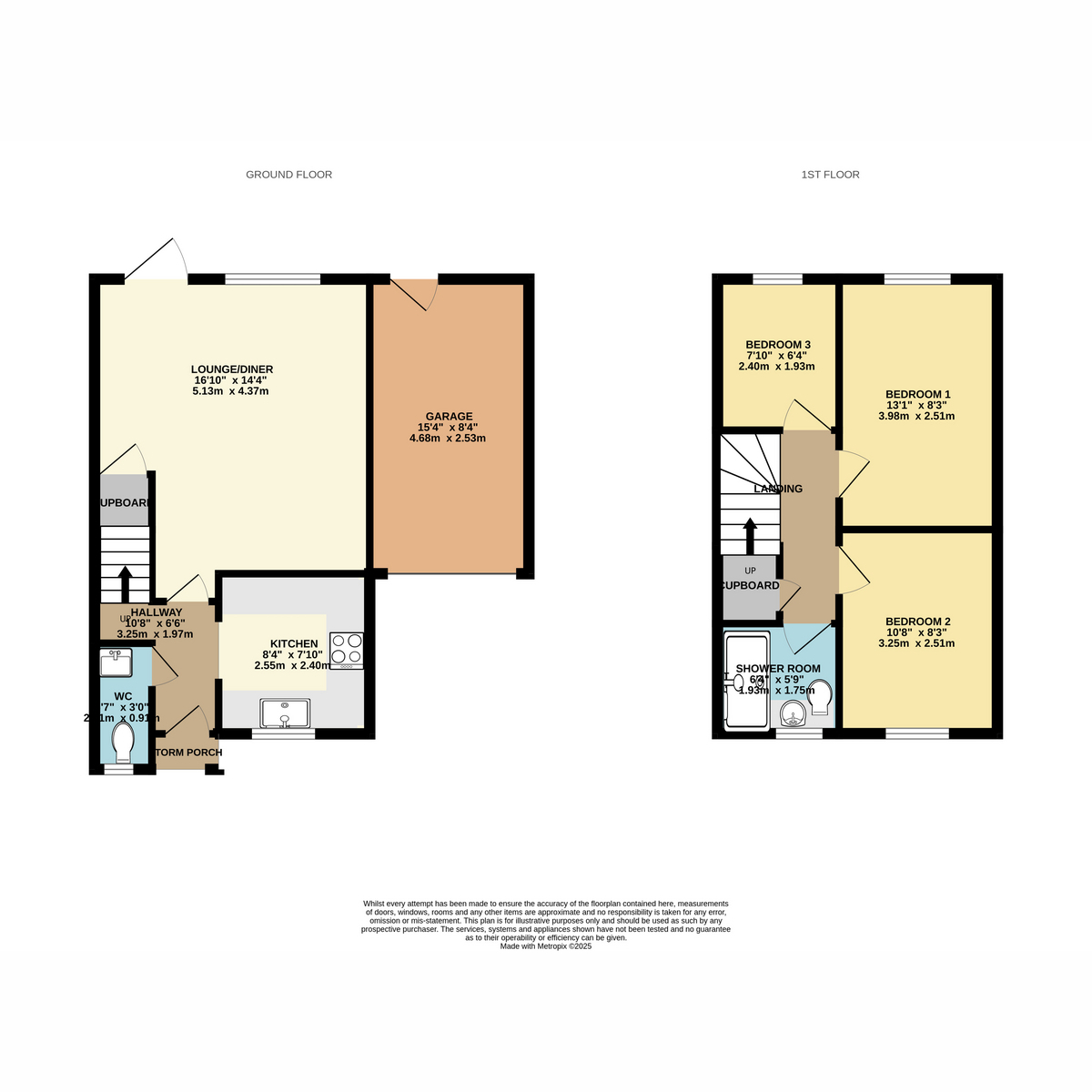 44, Roding Way, Wickford floorplan